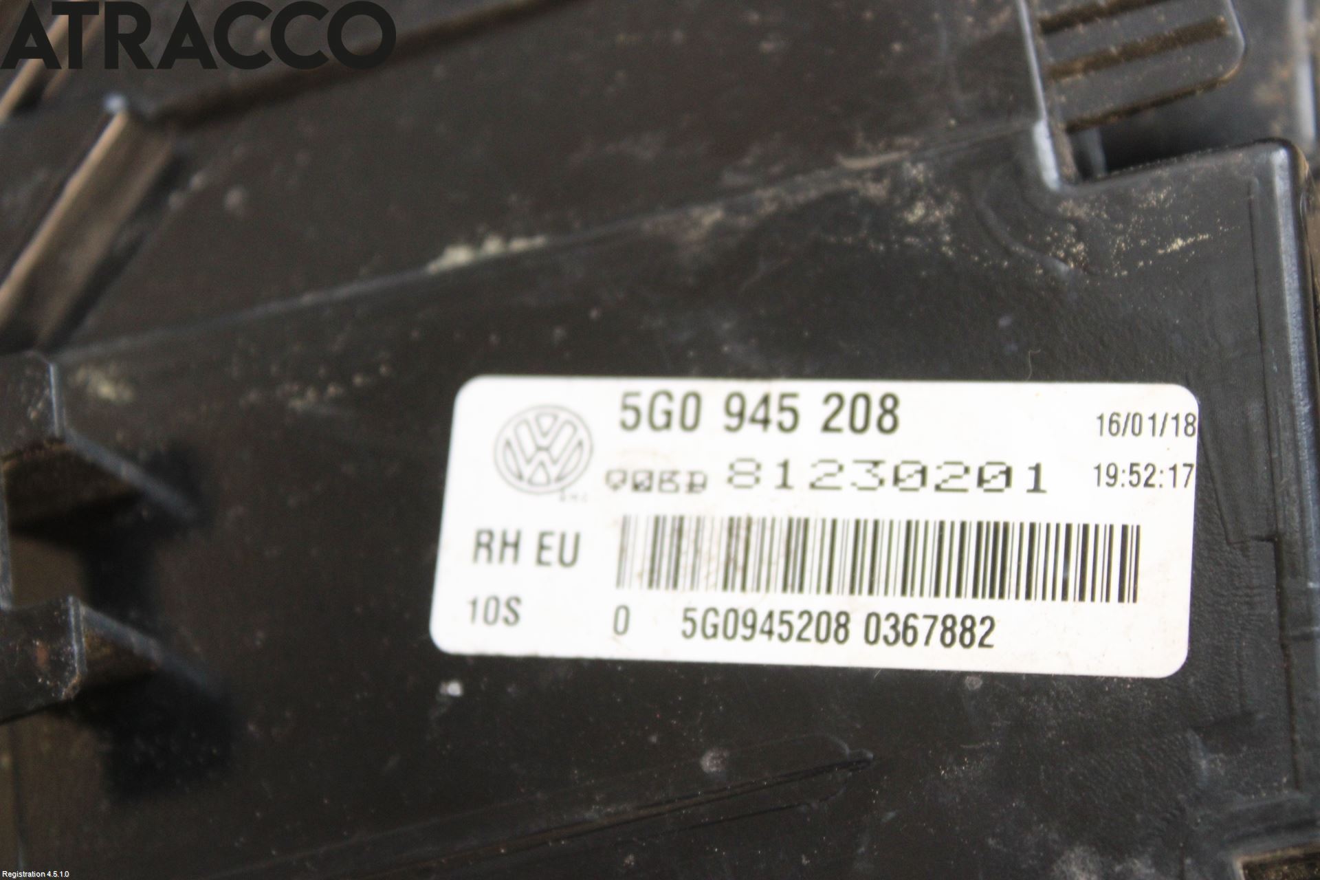 Volkswagen VW GOLF / E-GOLF VII 13-20 Baklykt Høyre