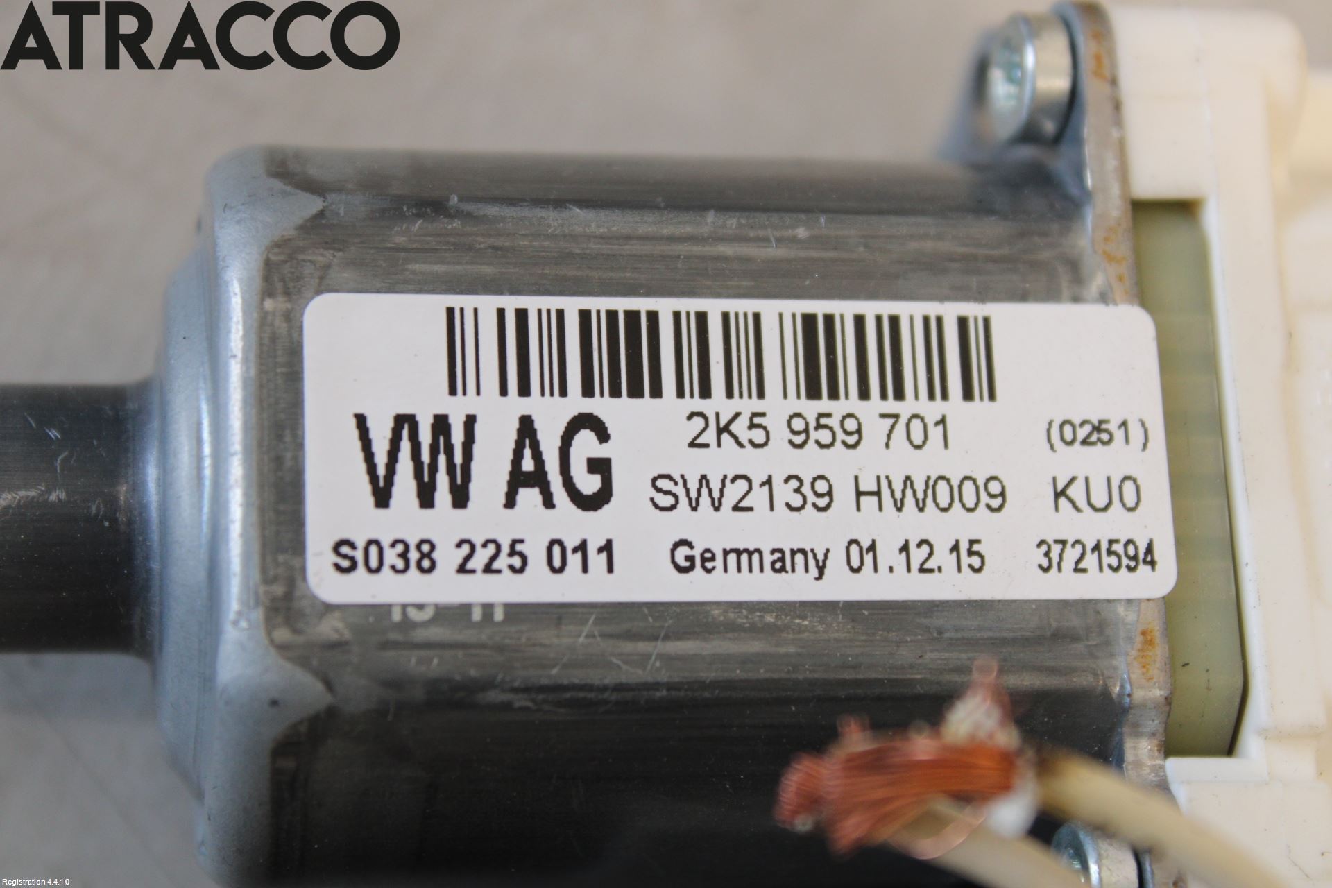 Volkswagen VW CADDY 16-20 Vindusheismotor