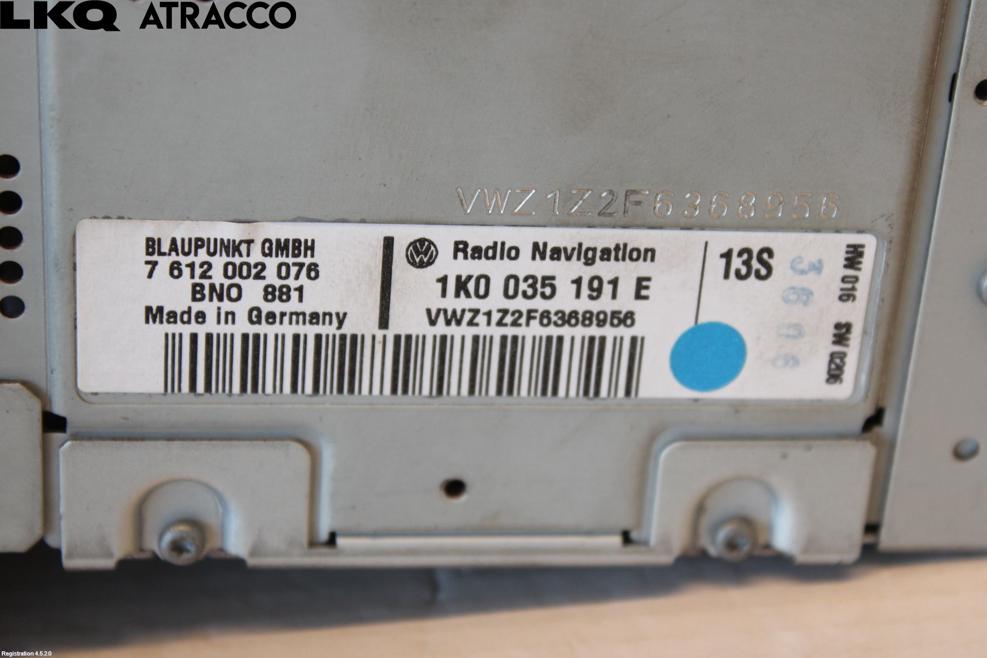 Volkswagen VW TOURAN 03-10 Stereo Radio Med Cd