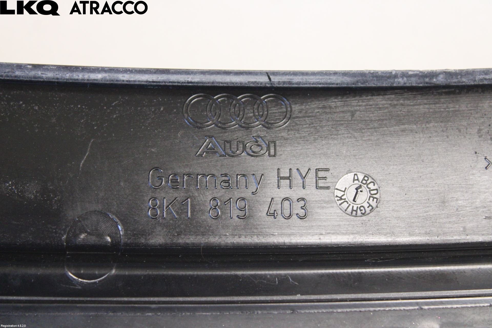 Audi S5 07- Visker Deksel-Grill-Under Frr