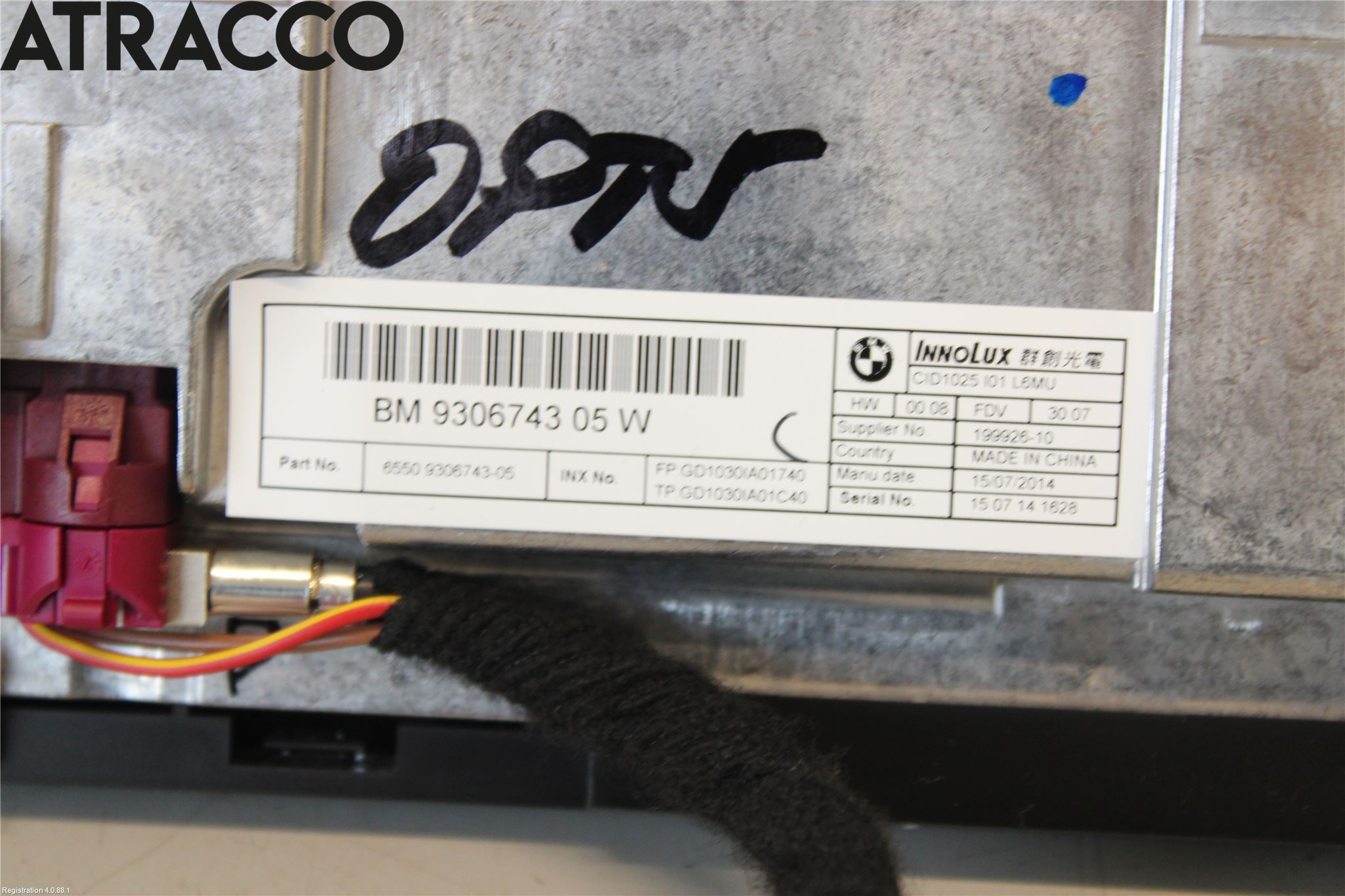 BMW i3 I01 13-22 Multifunktionsdisplay