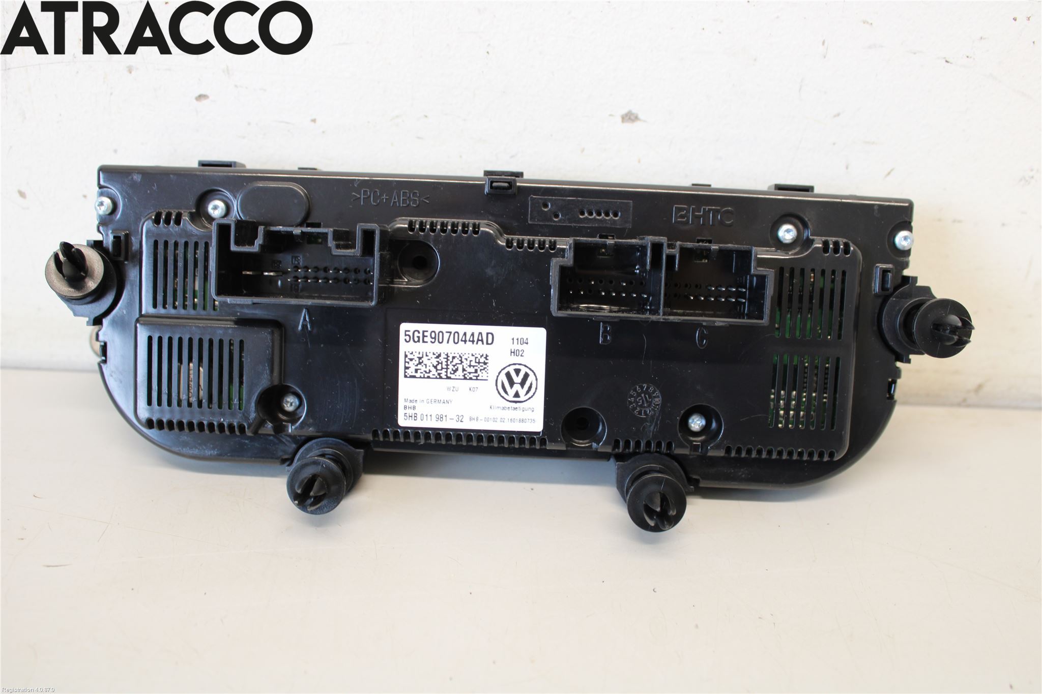 Volkswagen VW GOLF / E-GOLF VII 13-20 Varme Ac Betjening-Display