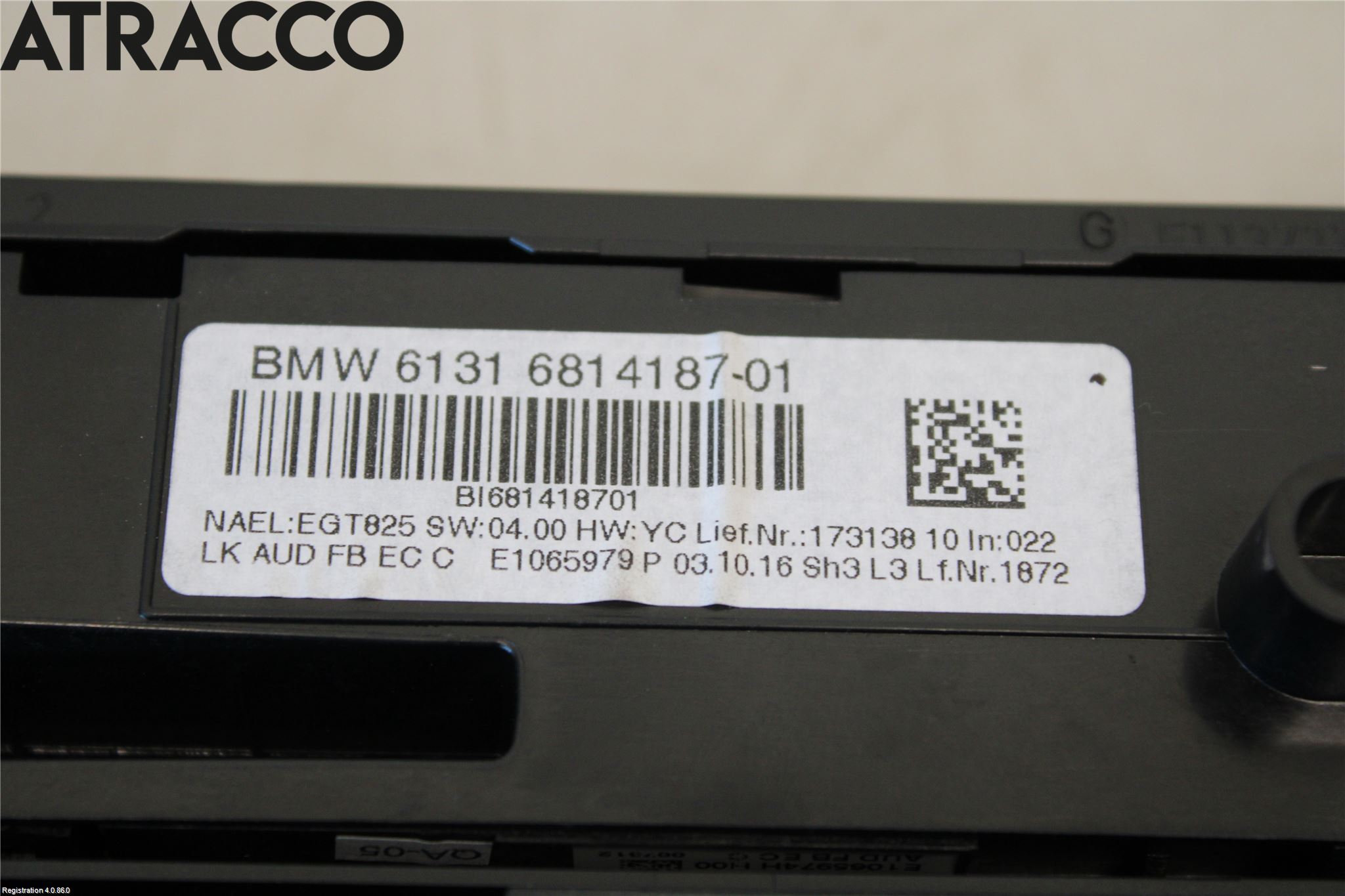 BMW 3 GT F34 13-19 Varme Ac Betjening-Display