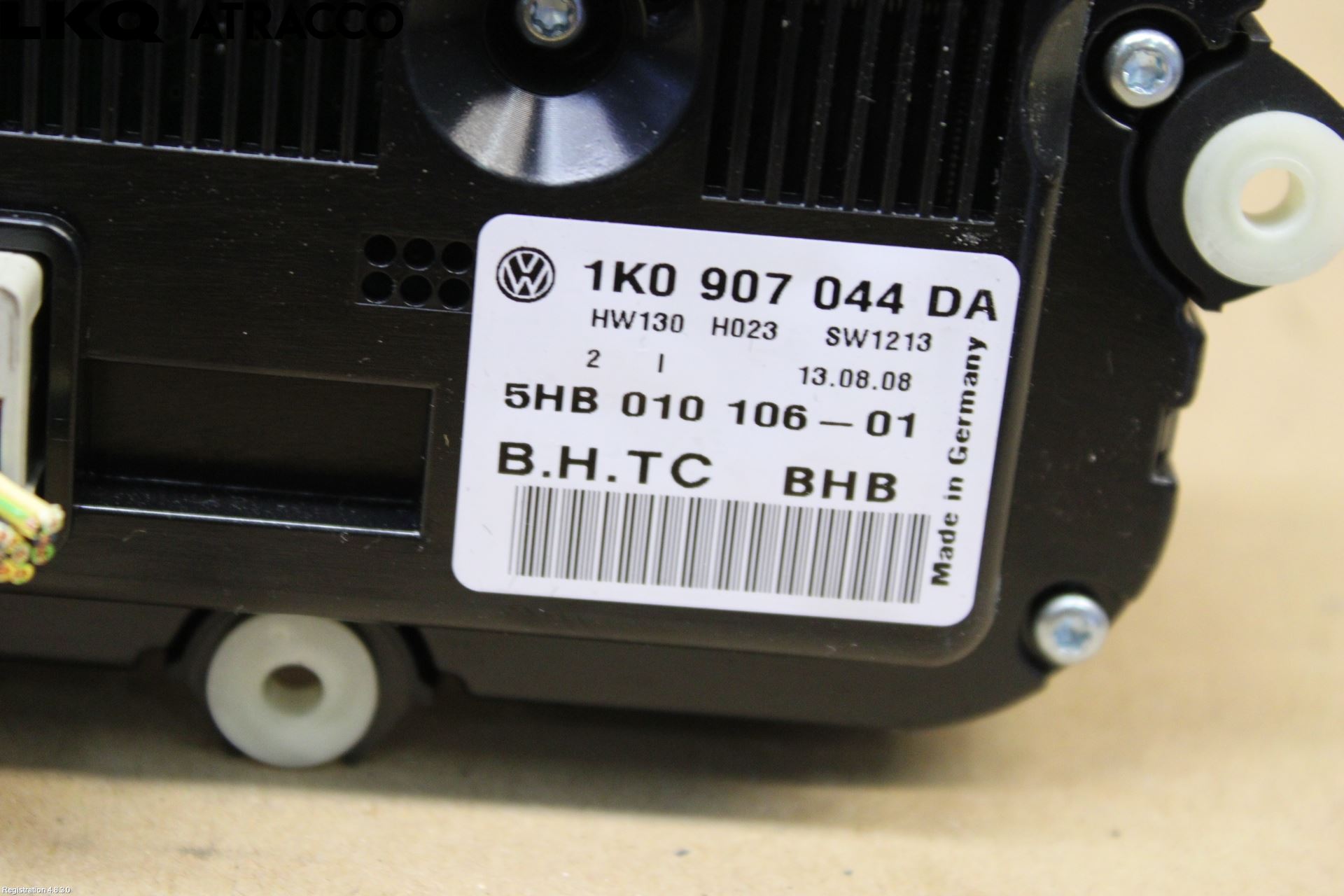 Volkswagen VW SCIROCCO 09-17 Varme Ac Betjening-Display