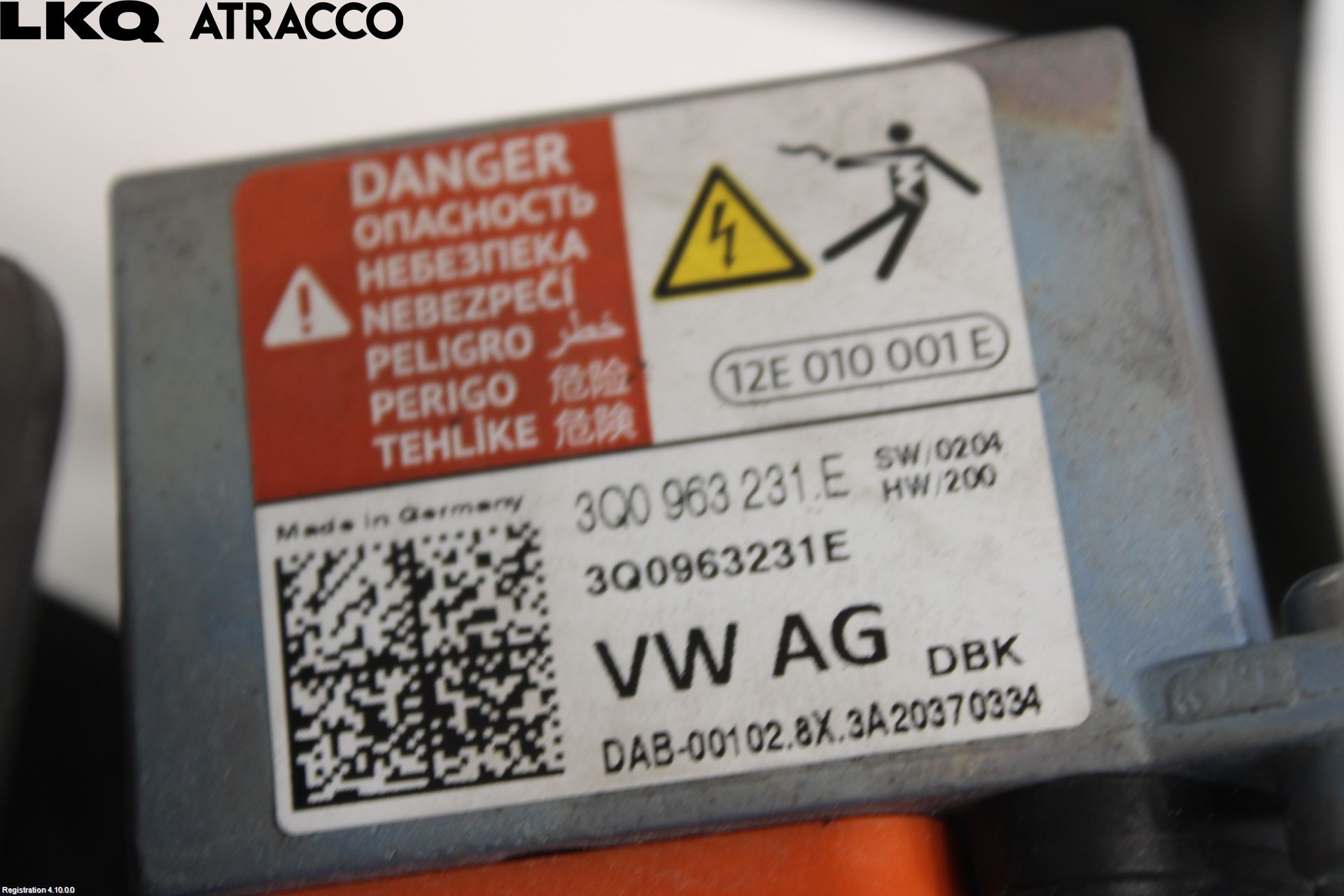 Audi E-TRON, S GE 19- Varmeapparat Register Uten Ac