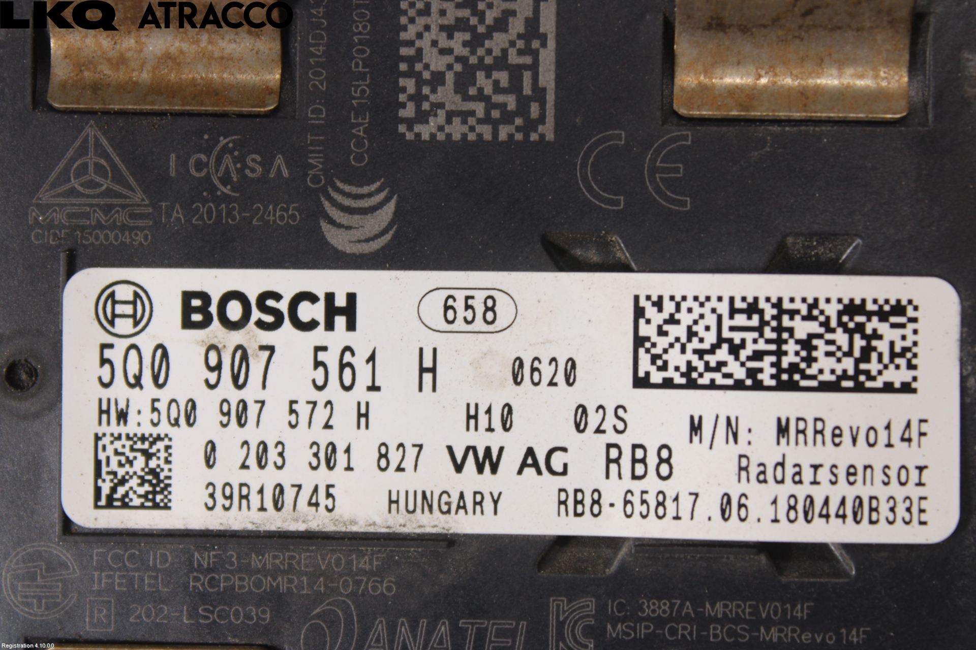 Volkswagen VW GOLF / E-GOLF VII 13-20 Sensor Kollisjonsbeskyttelse