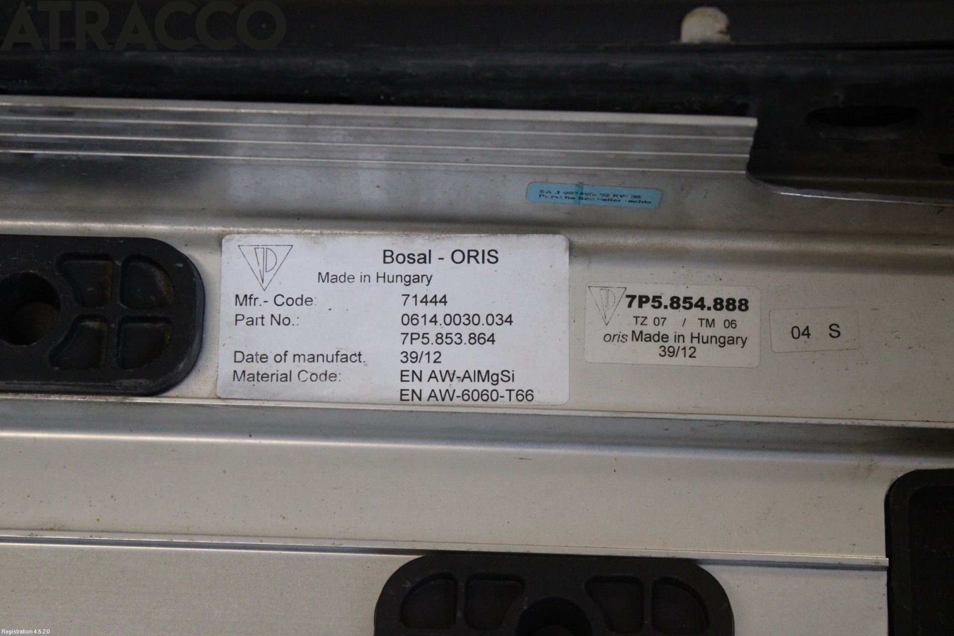 Porsche CAYENNE 03- Kanalskjørt Høyre