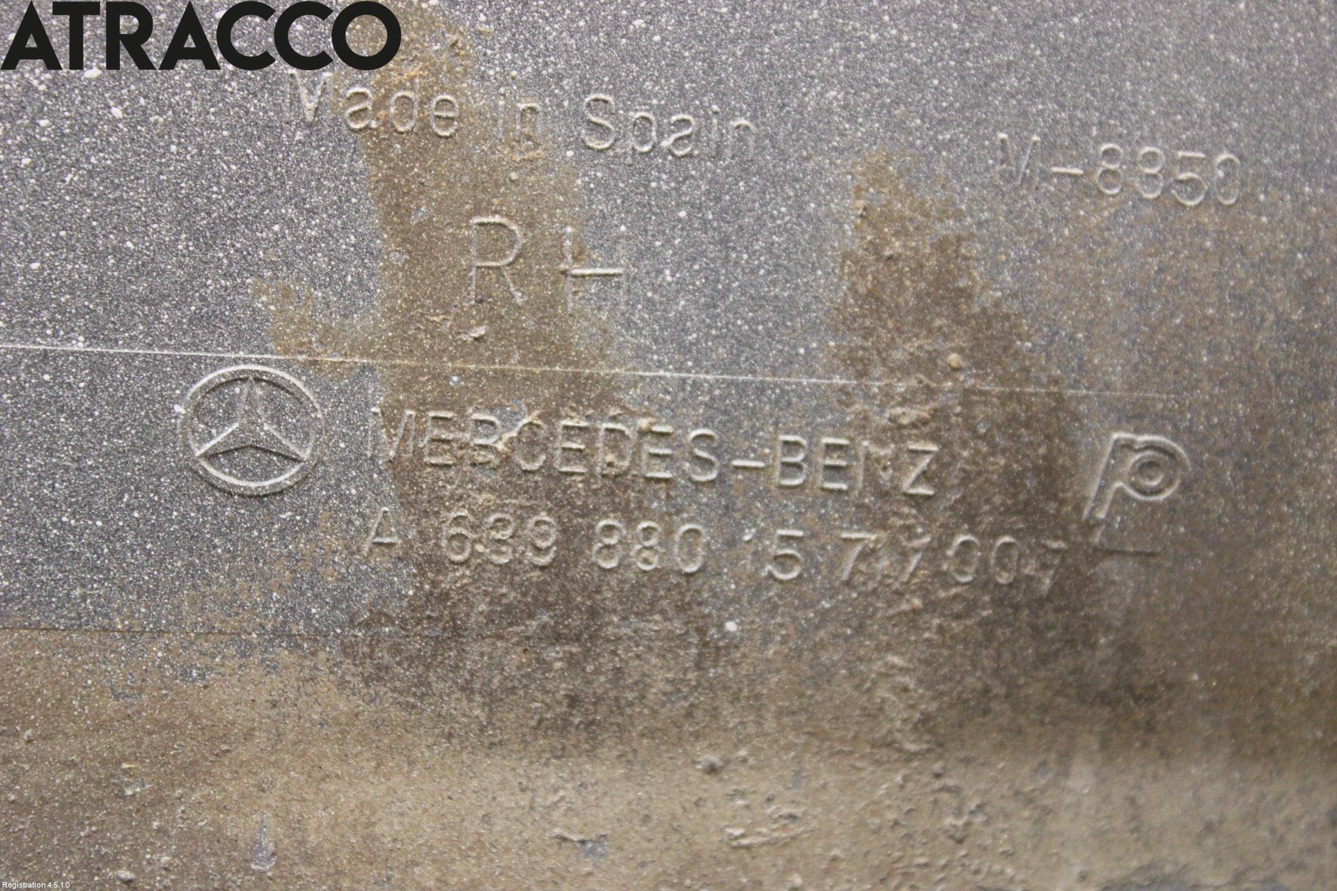 Mercedes-Benz MB VITO/VIANO (W639) 04-14 Støtfanger Bak Hjørne Høyre