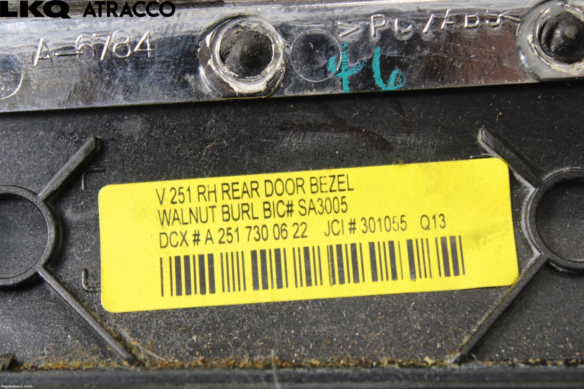 Mercedes-Benz MB R-KLASS (W251) 05-13 Innr Øvrig