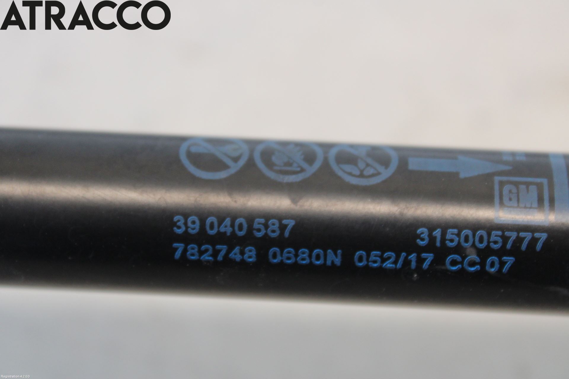 Opel ZAFIRA C 12-19 Bakluke Demper-Gassfjær