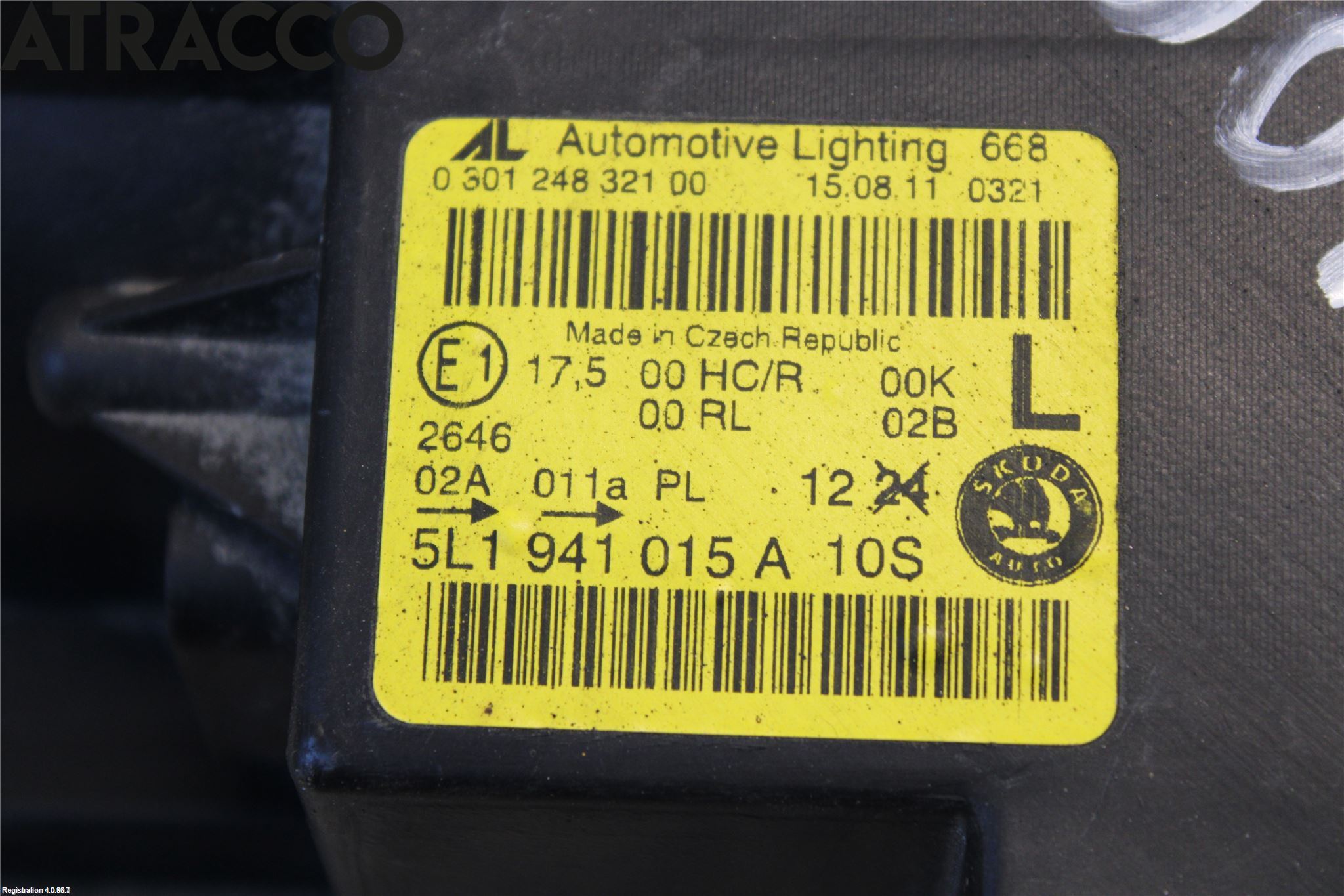 Skoda YETI Frontlykt Venstre