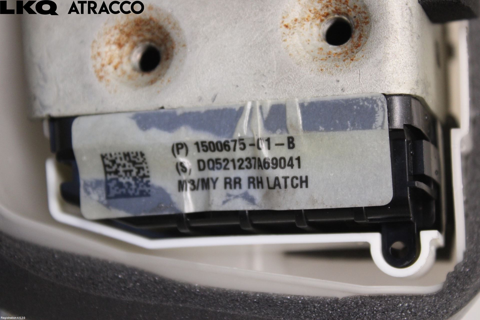 Tesla MODEL 3 17- Dørlås - Låsekasse