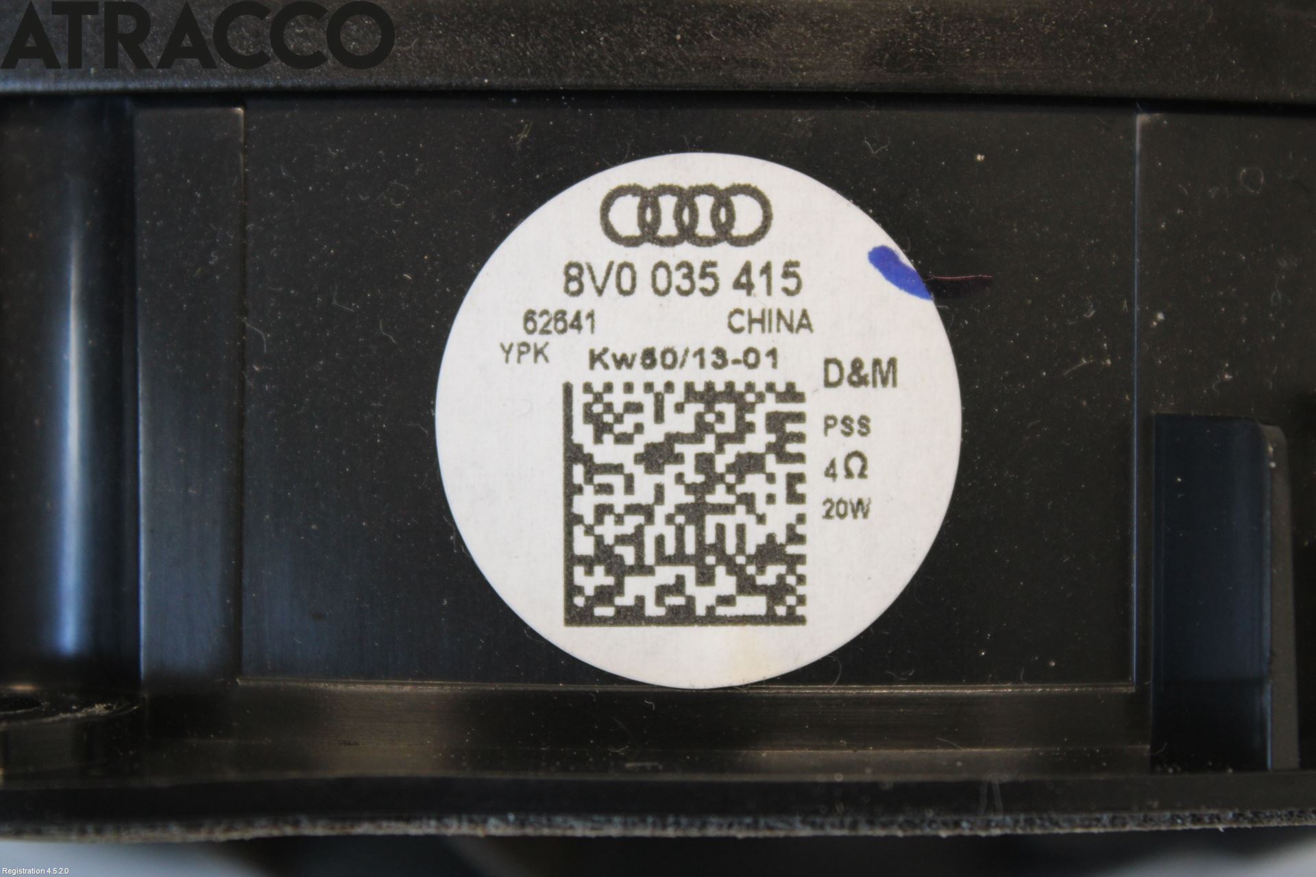 Audi A3/S3 05-13 Innr Høyttaler