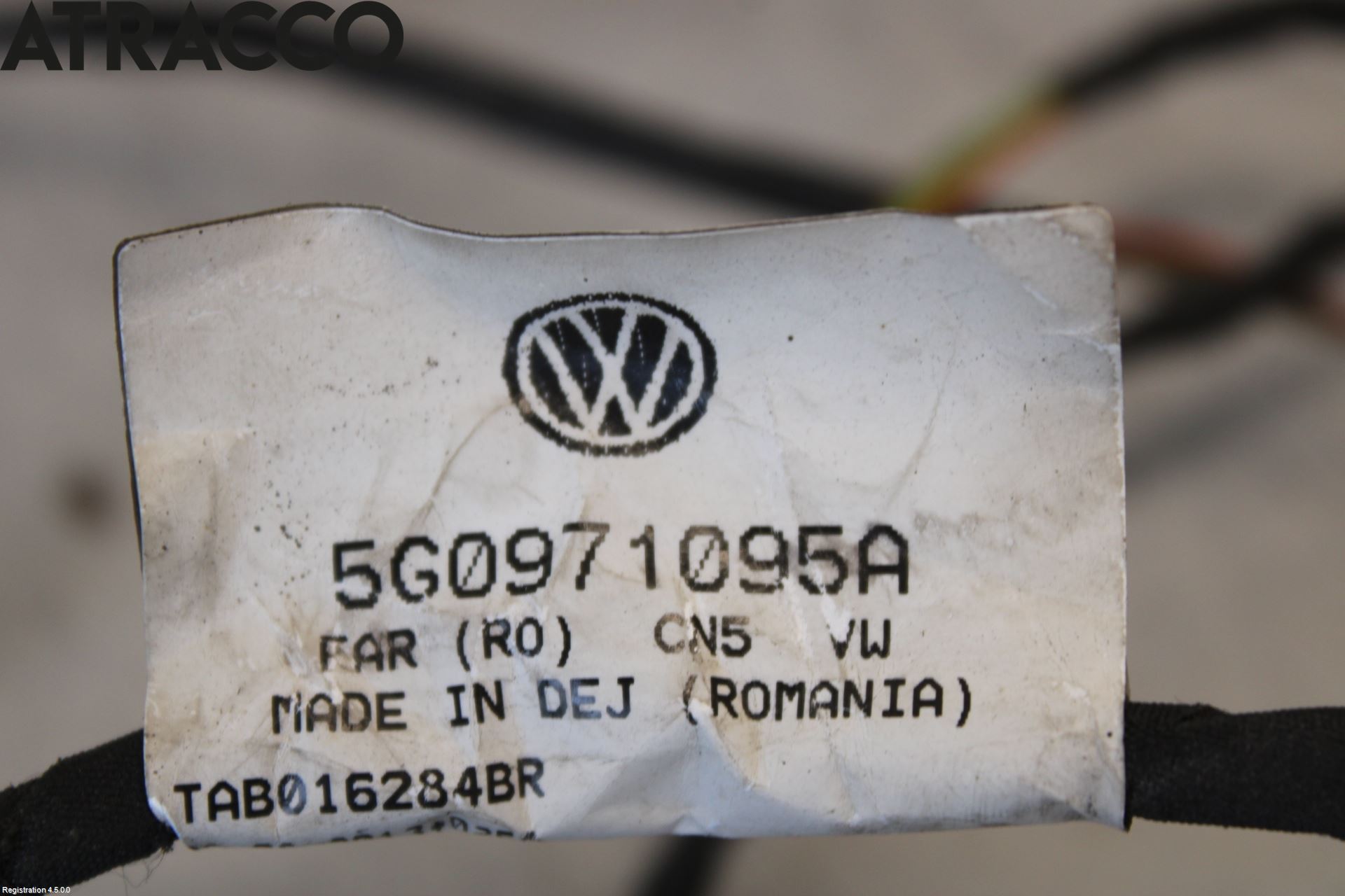 Volkswagen VW GOLF / E-GOLF VII 13-20 Ledningsnett