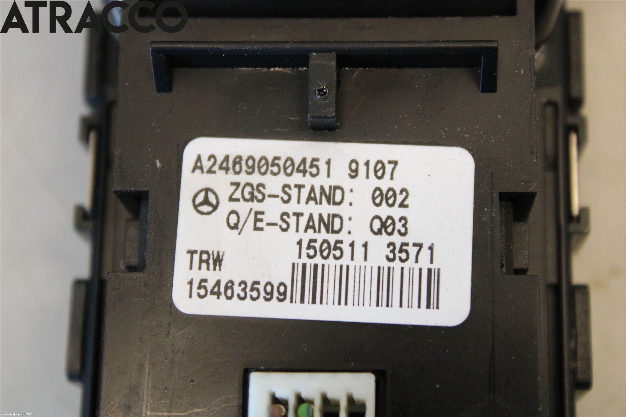 Mercedes-Benz MB B-KLASS (W246/W242) 12-19 Bryter Parkeringsbrems