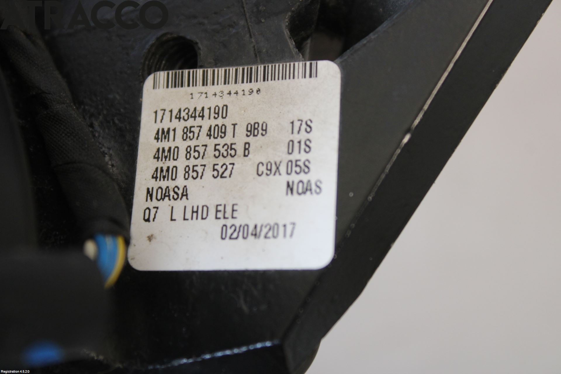 Audi Q7/SQ7 Speil V M-El Justering