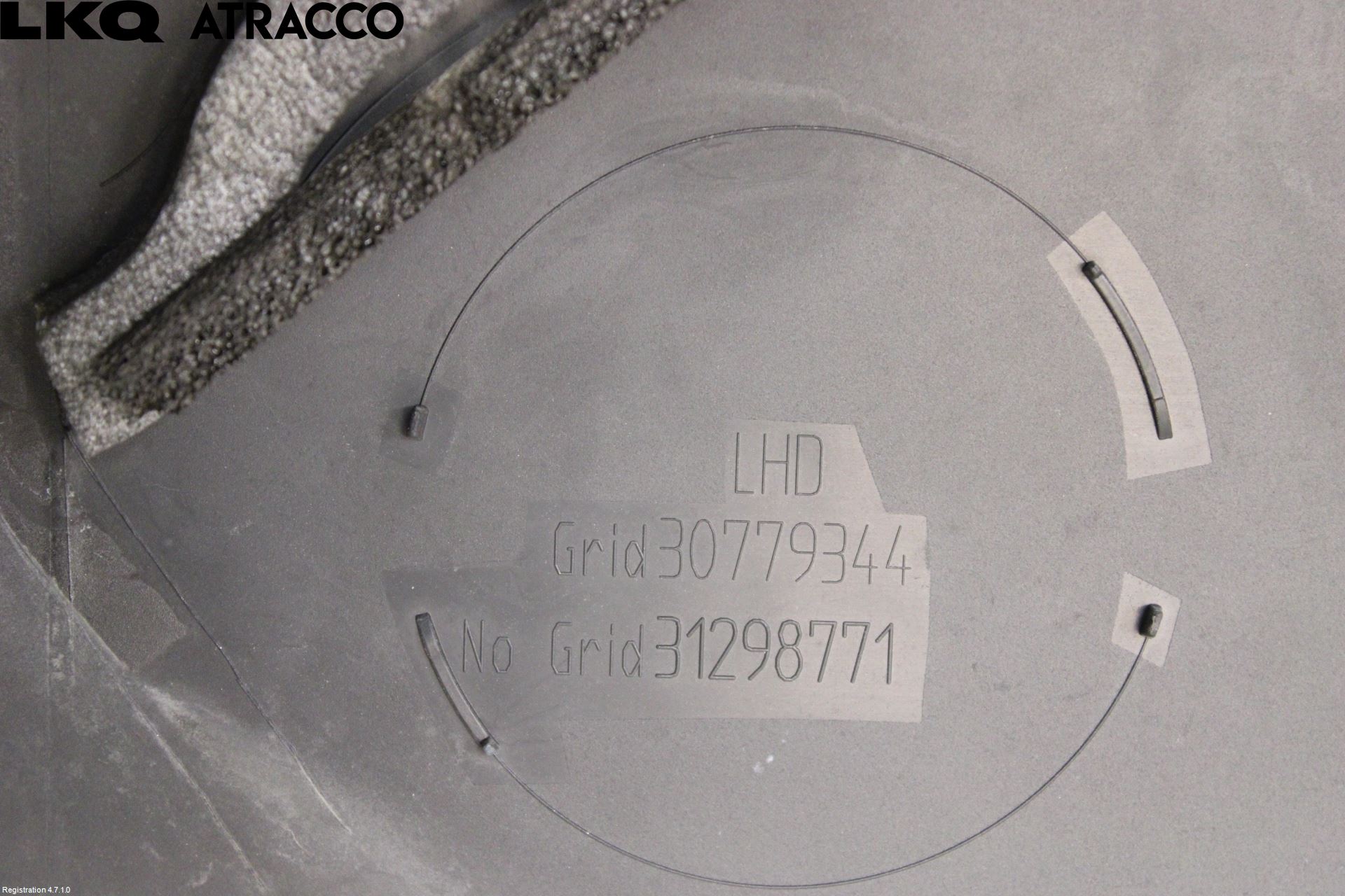 Volvo V60 11-13 Visker Deksel-Grill-Under Frr