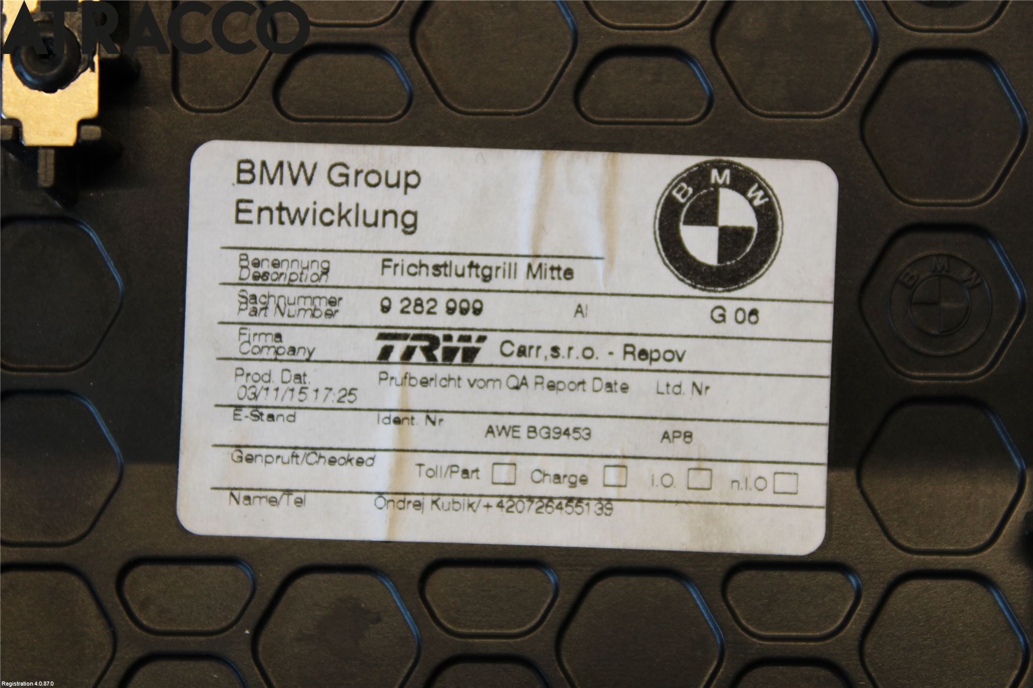 BMW i3 I01 13-22 Dashbord Kanal - Dyse