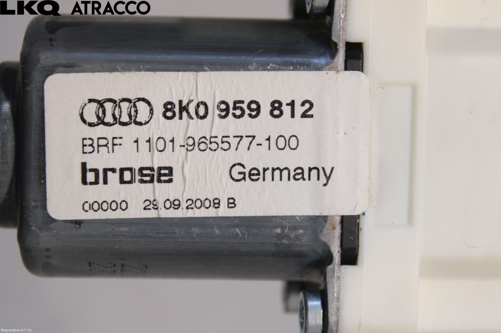 Audi Q5 09-16 Vindusheismotor