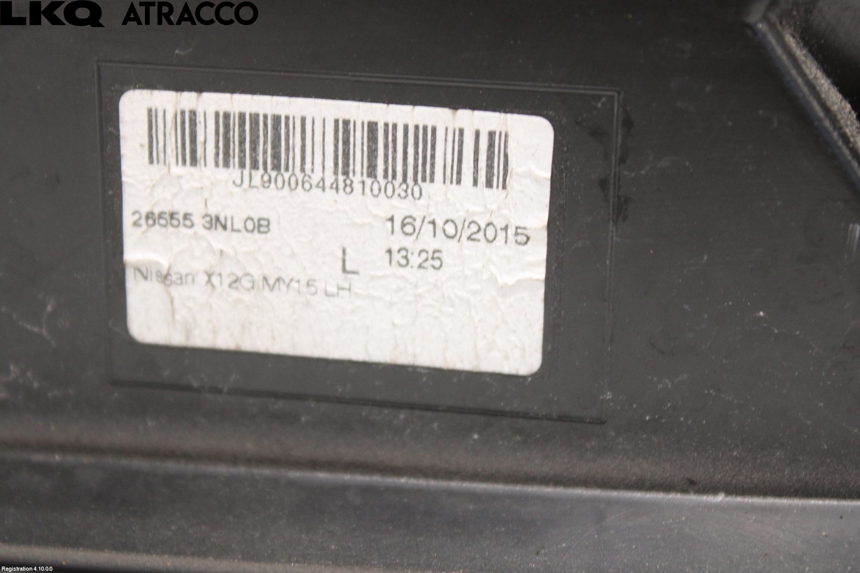 Nissan LEAF 11-17 Baklykt Venstre