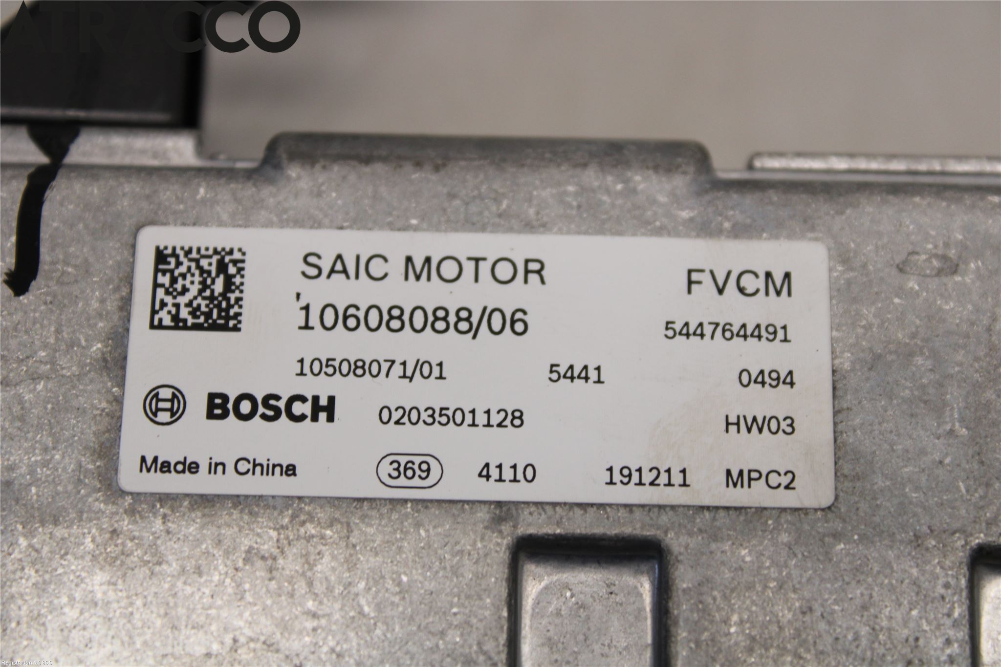 MG ZS EV 20- Parkeringshjelp Kamera