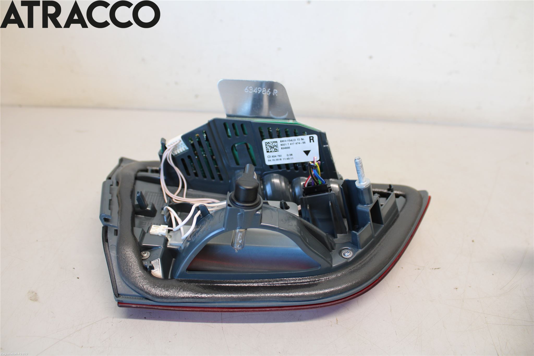 BMW 3 GT F34 13-19 Baklykt Høyre  På Luke(Indre)