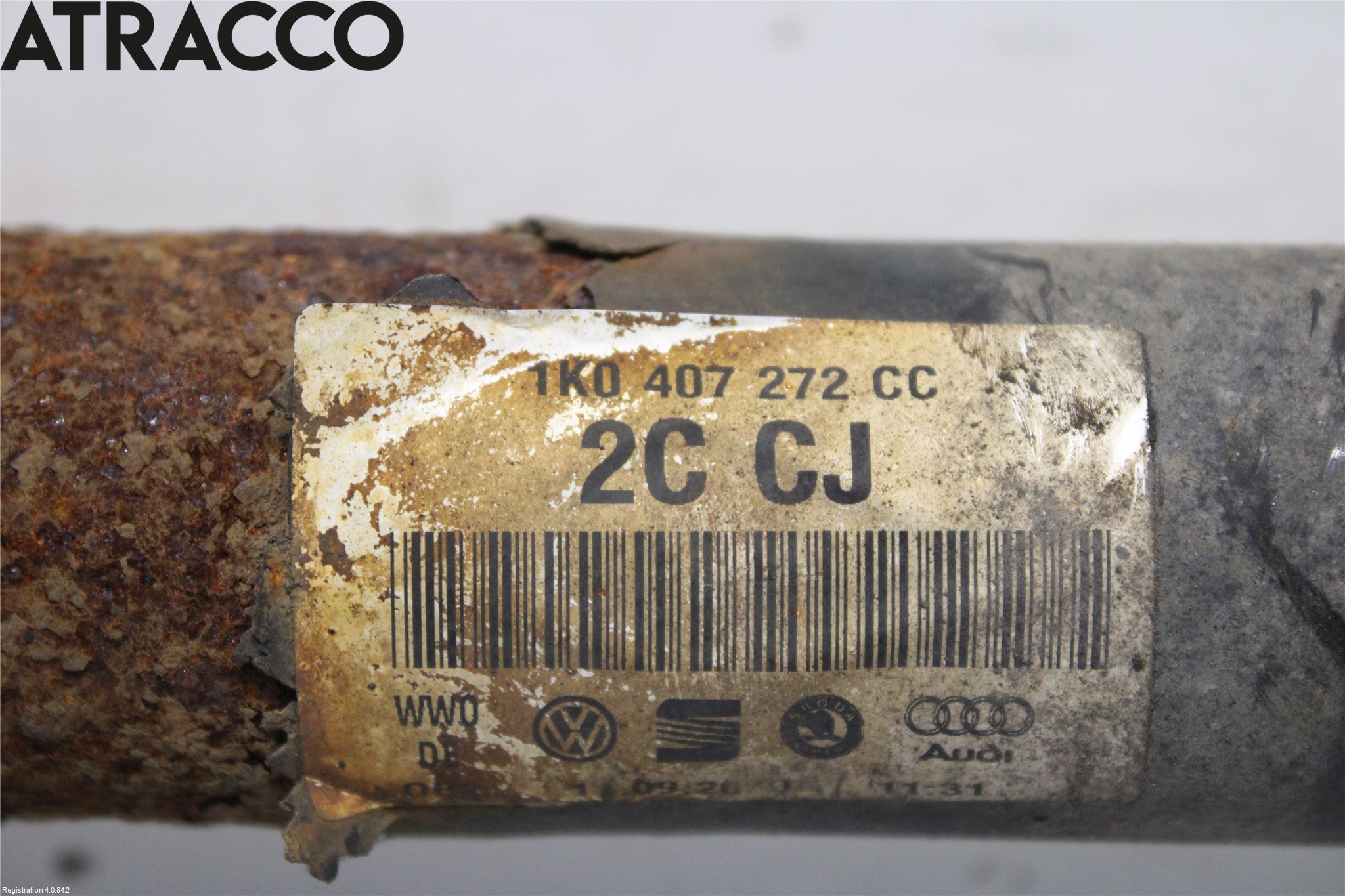 Volkswagen VW GOLF VI 09-13 Drivaksel Foran Kompl Høyre