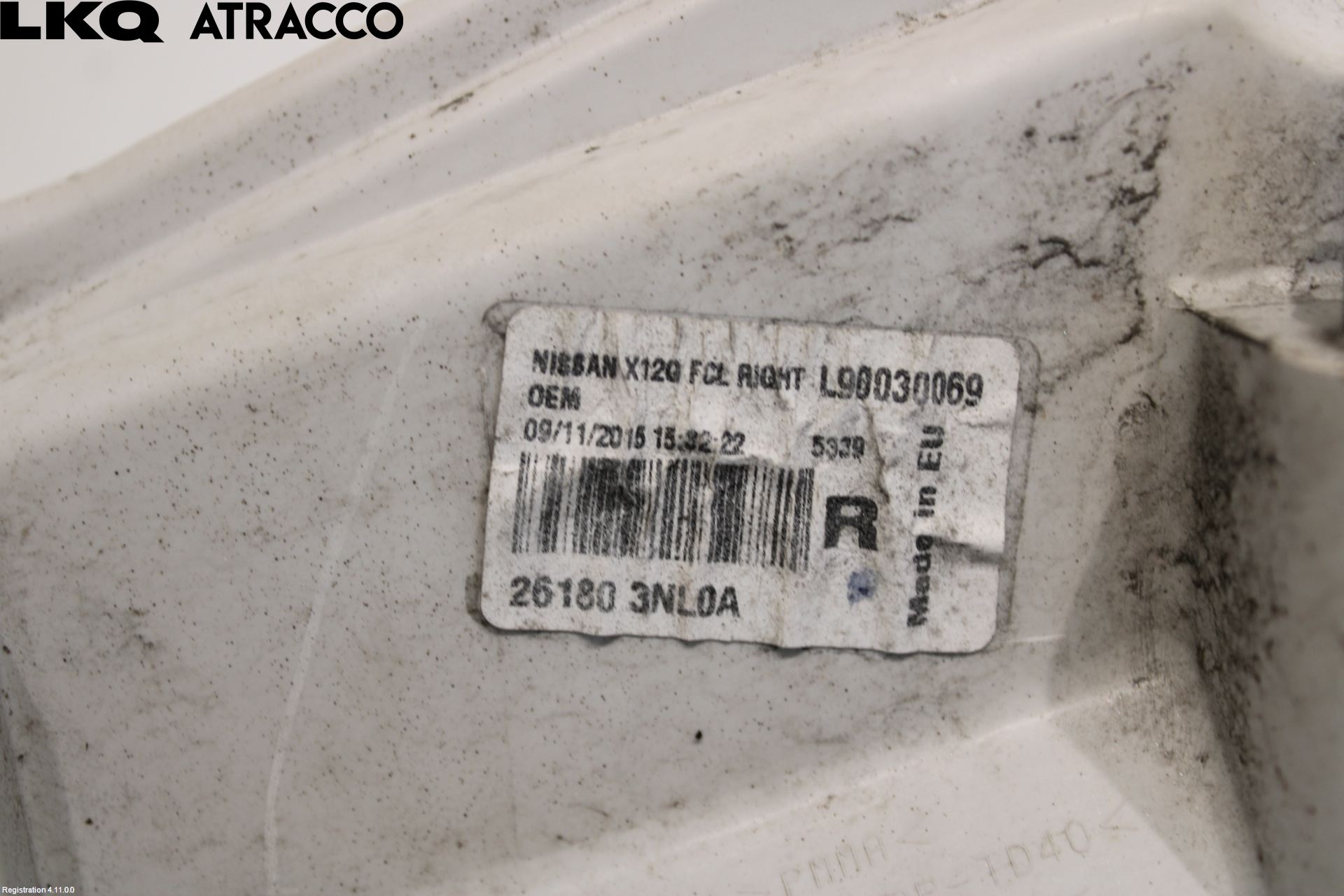 Nissan LEAF 11-17 Frontlykt Høyre