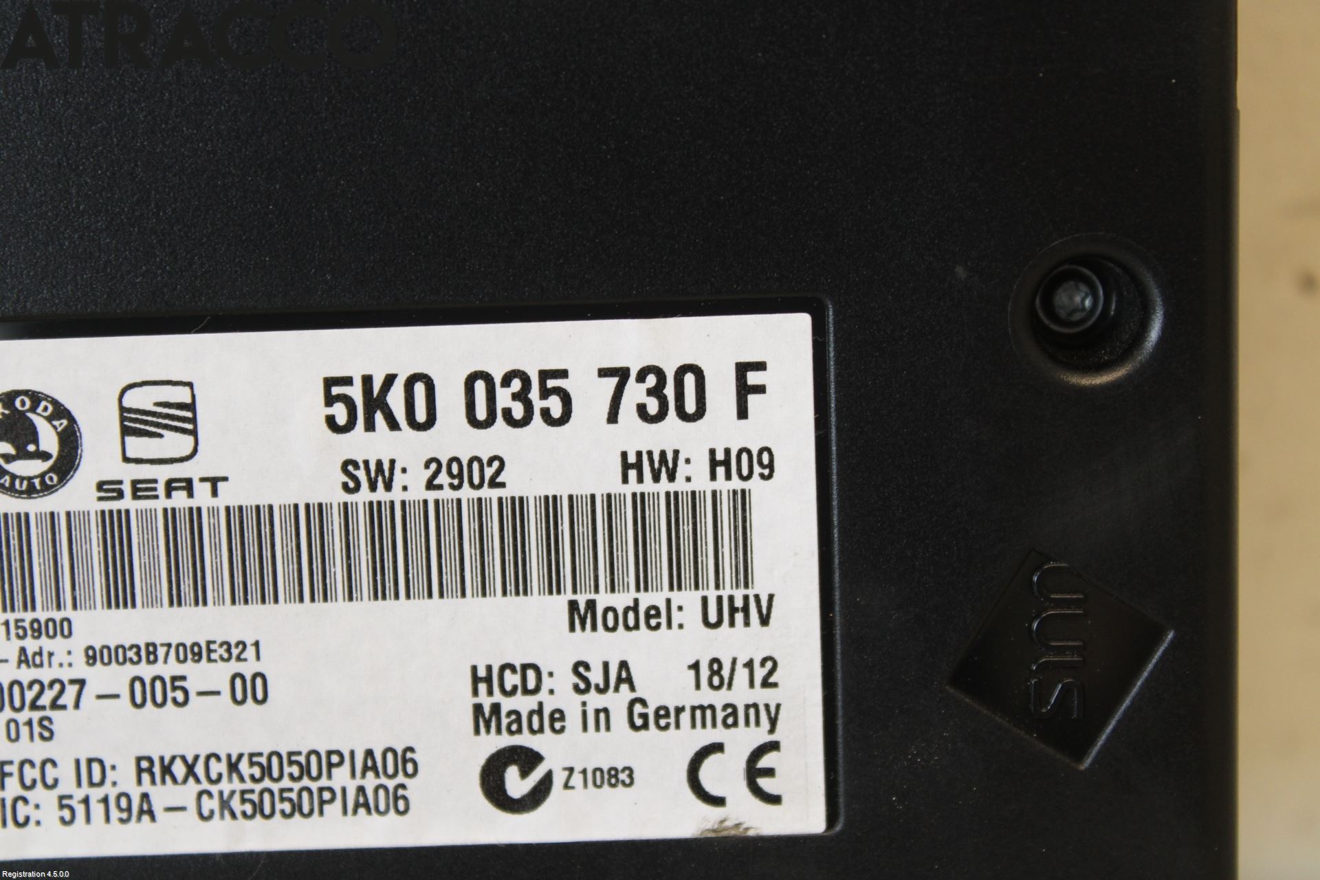 Volkswagen VW GOLF VI 09-13 Styreenhet Øvrig