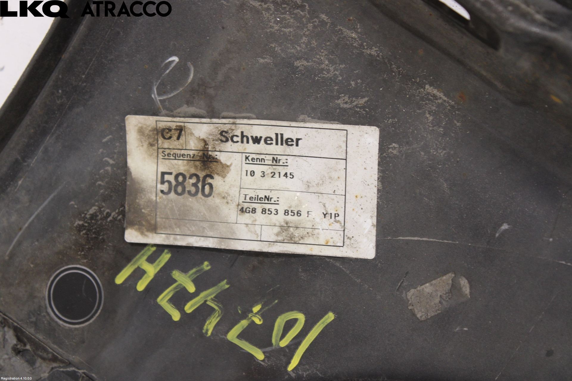 Audi A7/S7 4G 11-17 Kanalskjørt Høyre