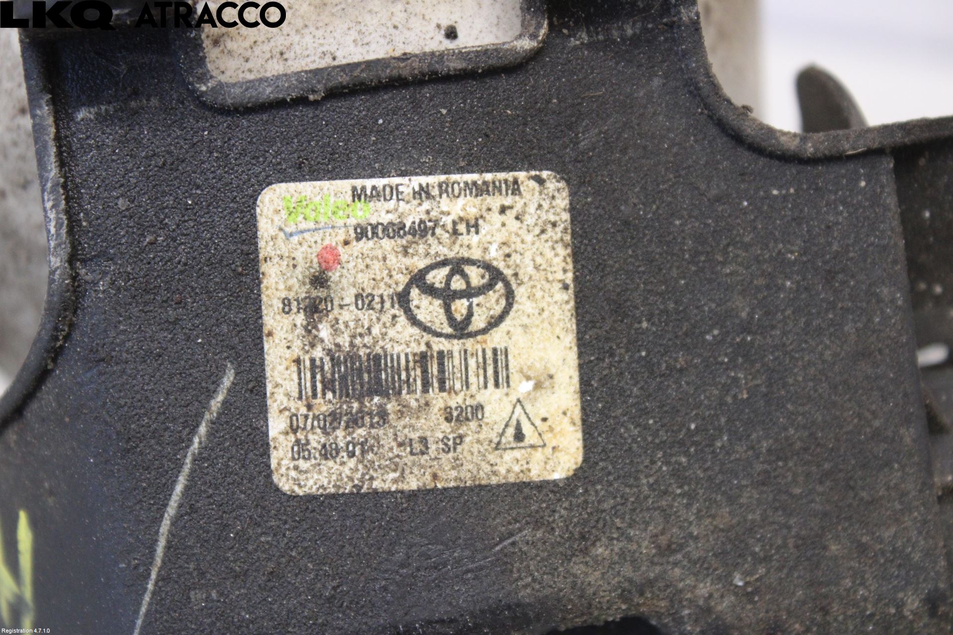 Toyota AURIS 13-19 Frontlykt-Kurve-Tåkelys