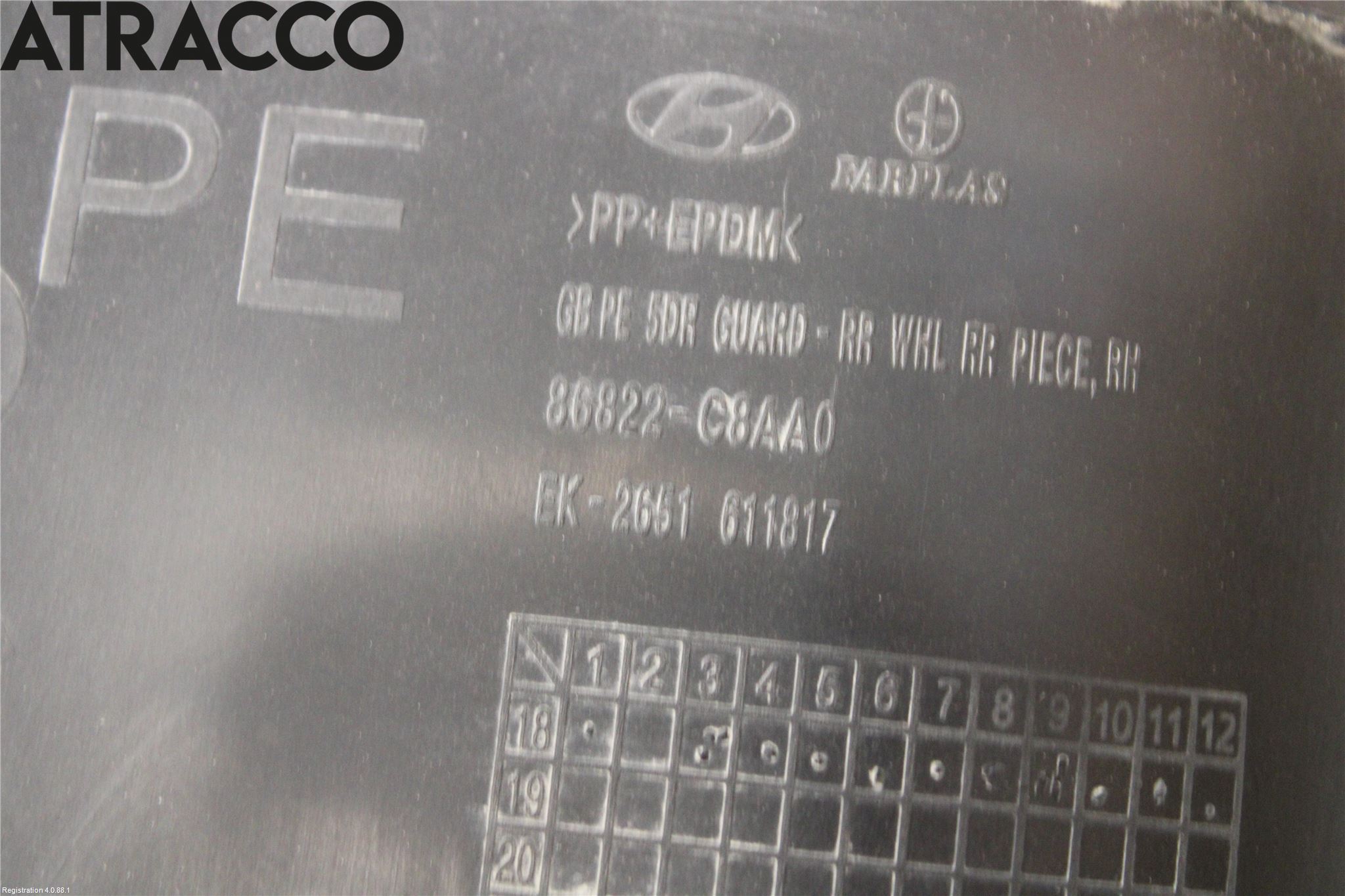 Hyundai i20 GB 15-20 Skjerm Indre