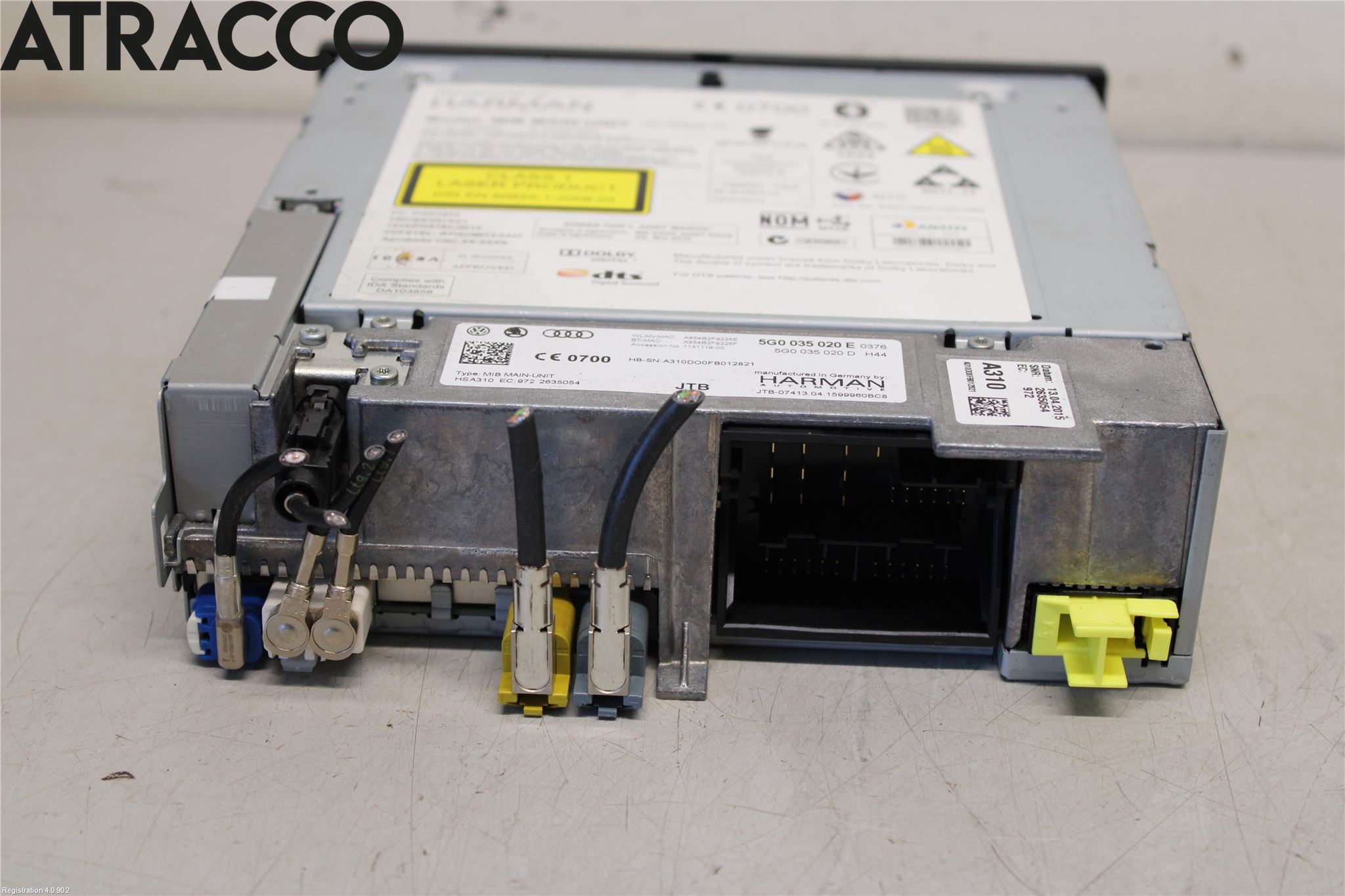 Volkswagen VW GOLF / E-GOLF VII 13-20 Stereo Cd Veksler