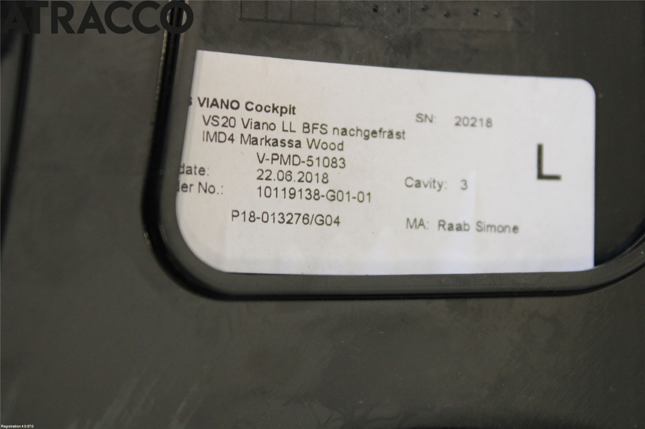 Mercedes-Benz MB VITO/V-KLASS (W640,W447,W448) 14- Innr Dekor Instrbord