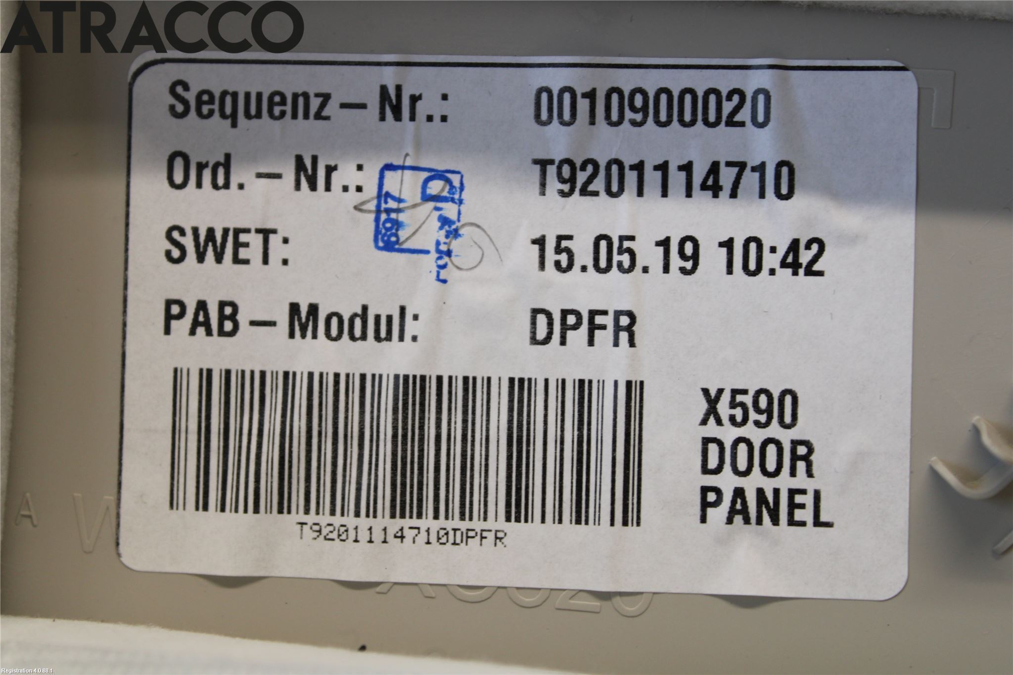 Jaguar I-PACE 18- Innr Dørtrekk Høyre