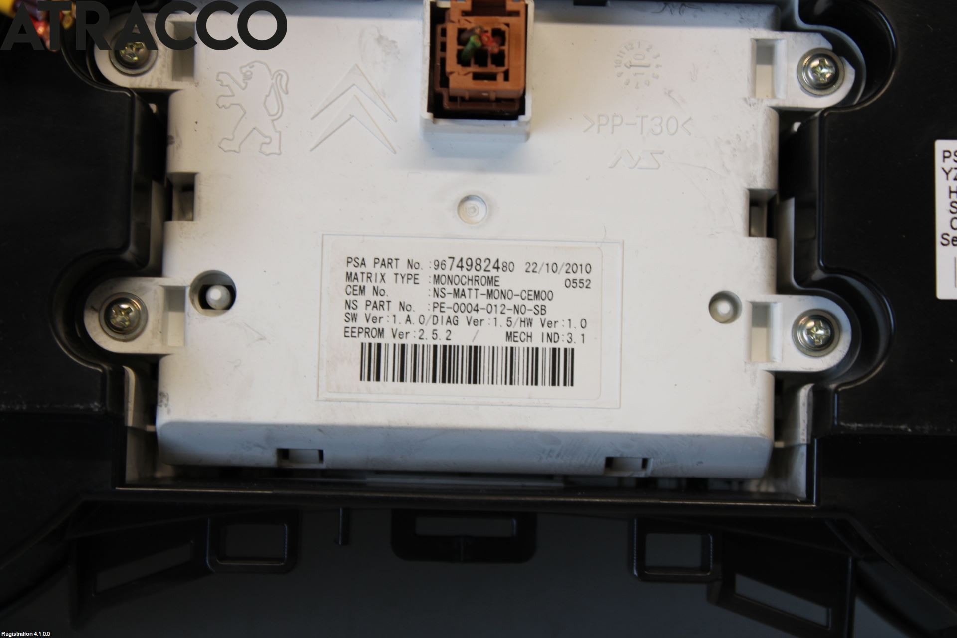 Peugeot 5008 10-16 Instr Kombinert