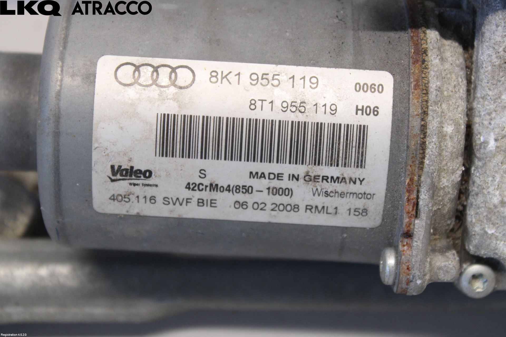 Audi A4/S4 08-11 Viskermotor Frontrute
