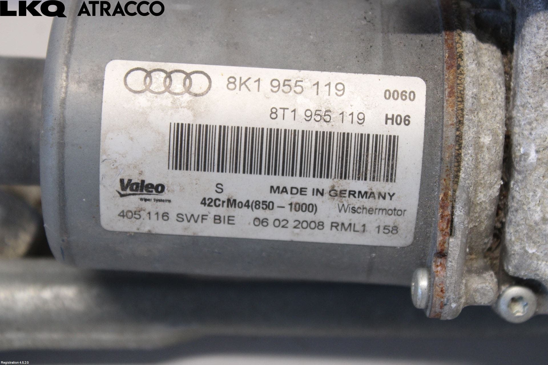 Audi A4/S4 08-11 Viskermotor Frontrute
