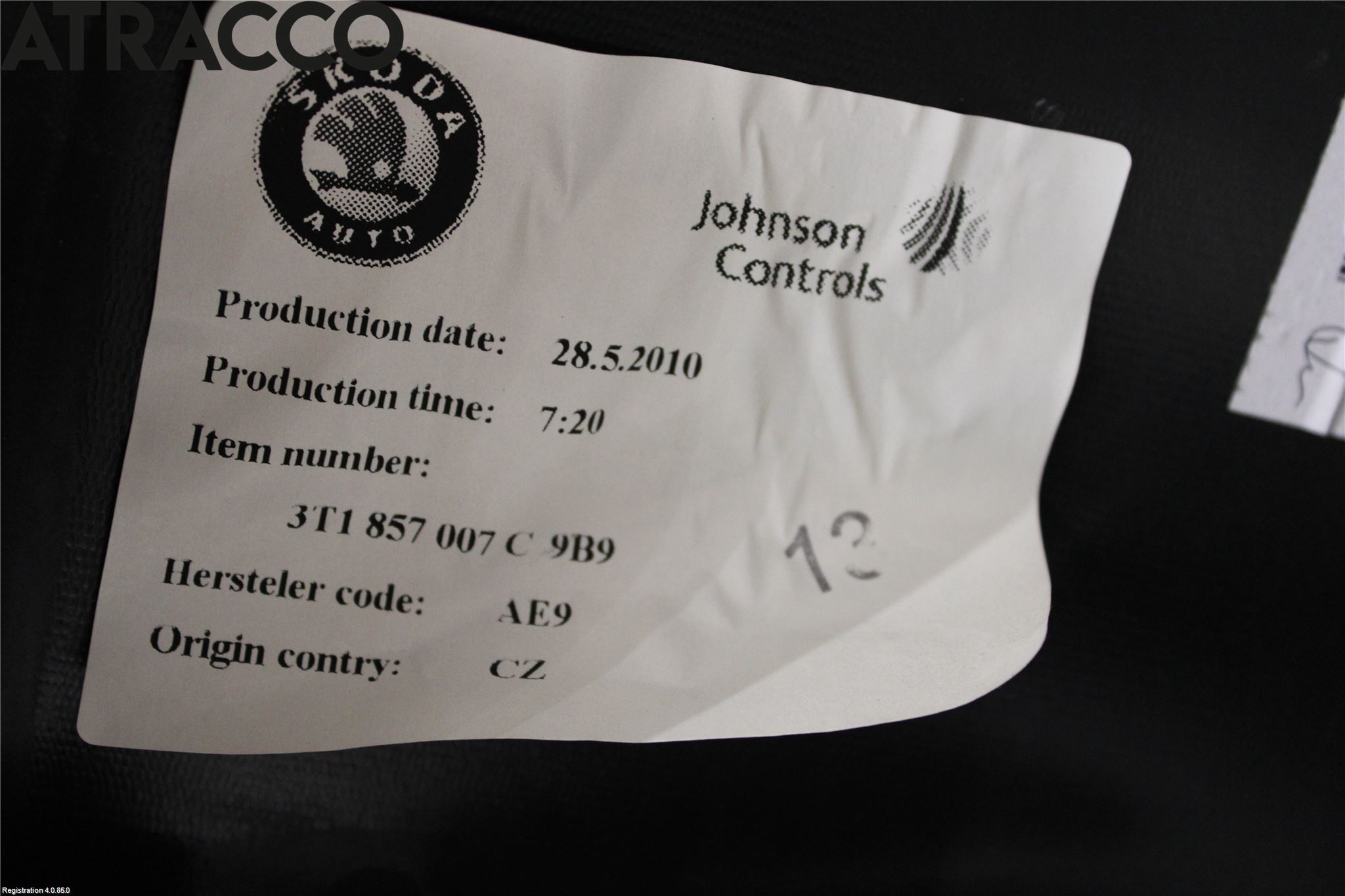 Skoda SUPERB 09-15 Dashbord