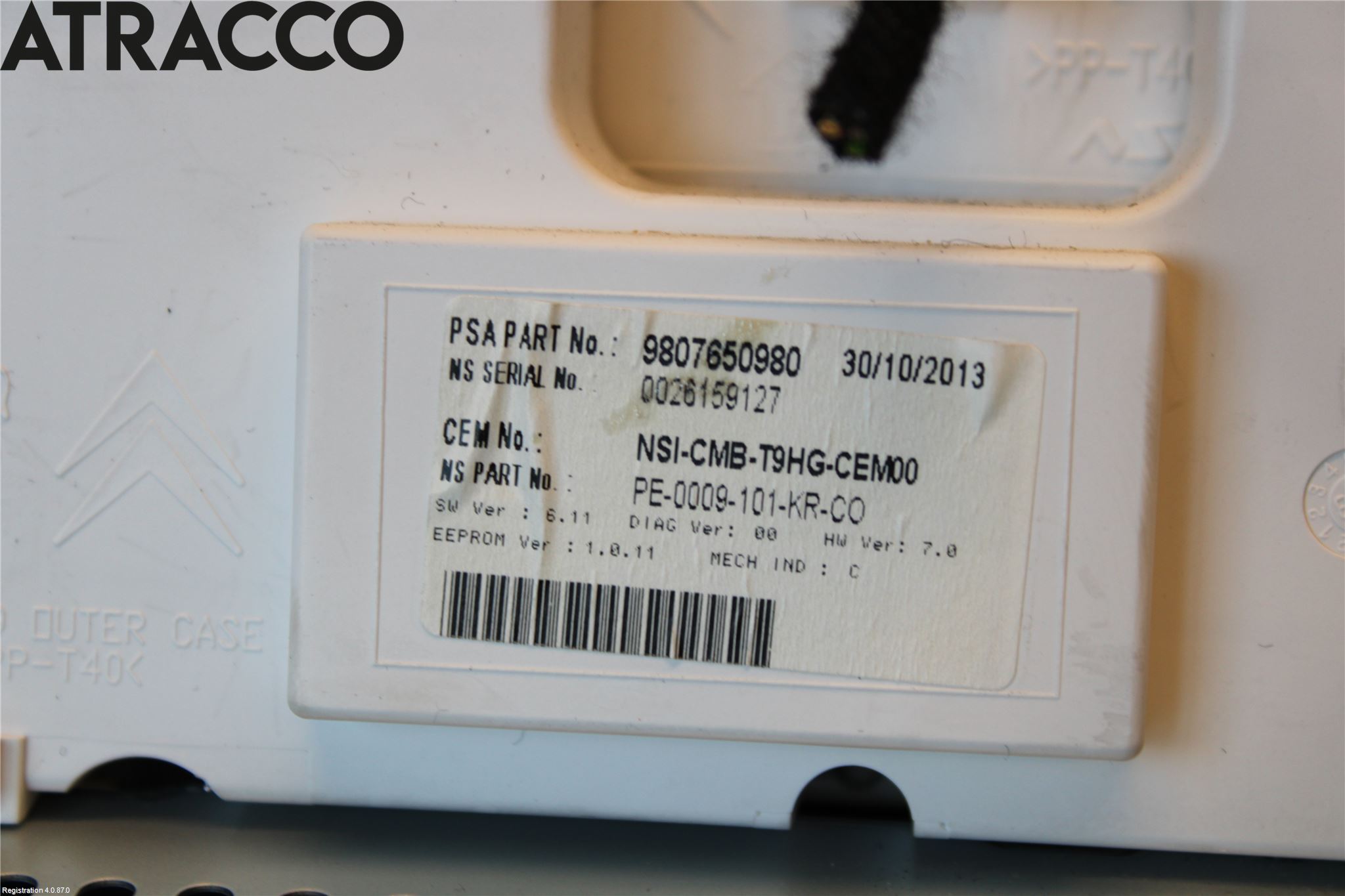 Peugeot 308 14-21 Instr Kombinert