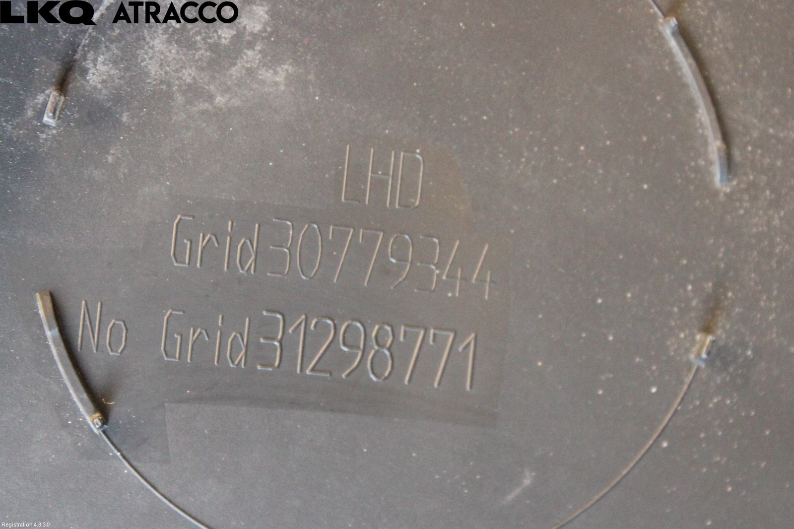 Volvo V60 11-13 Visker Deksel-Grill-Under Frr