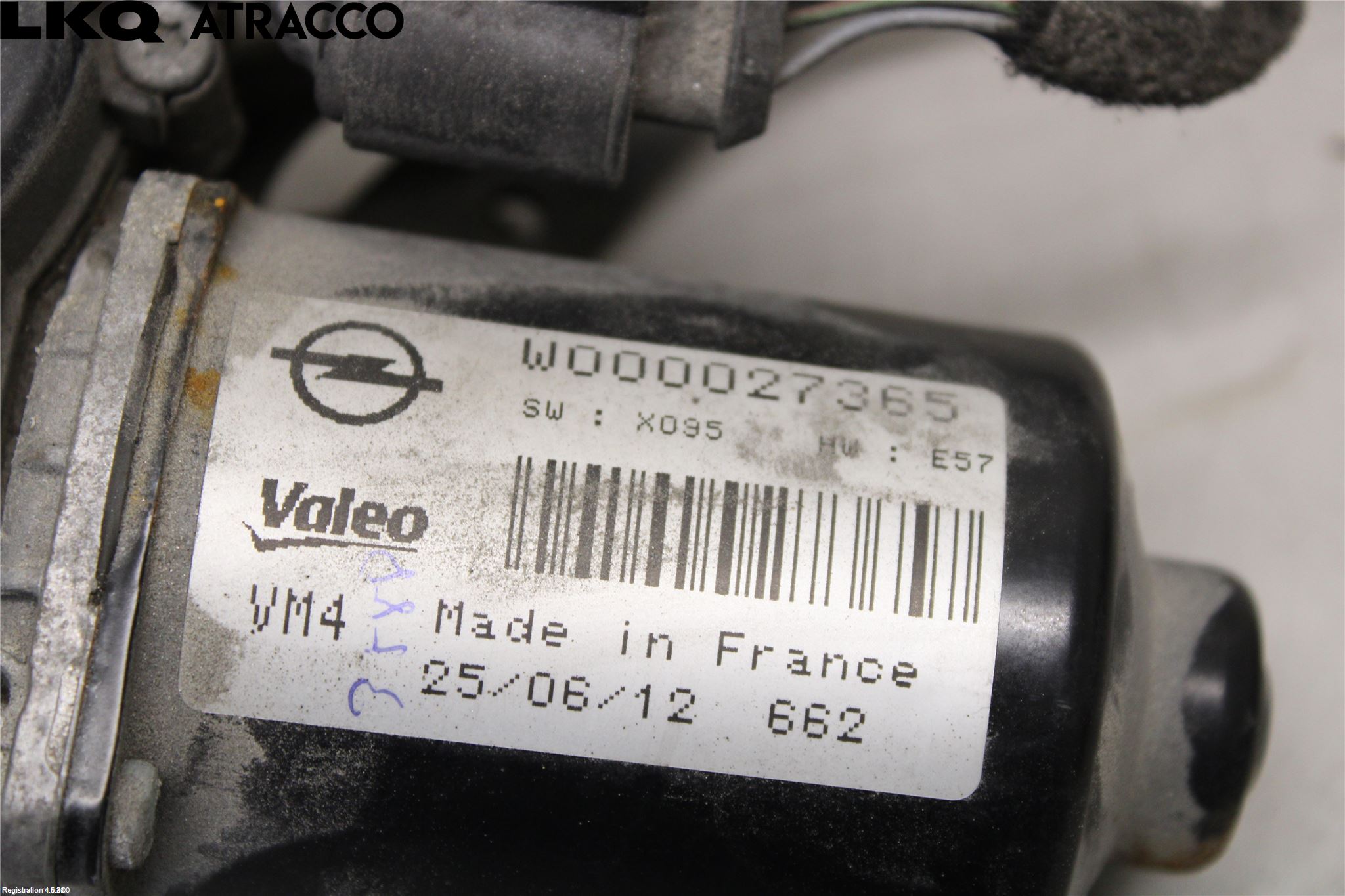 Opel ZAFIRA C 12-19 Viskermotor Frontrute