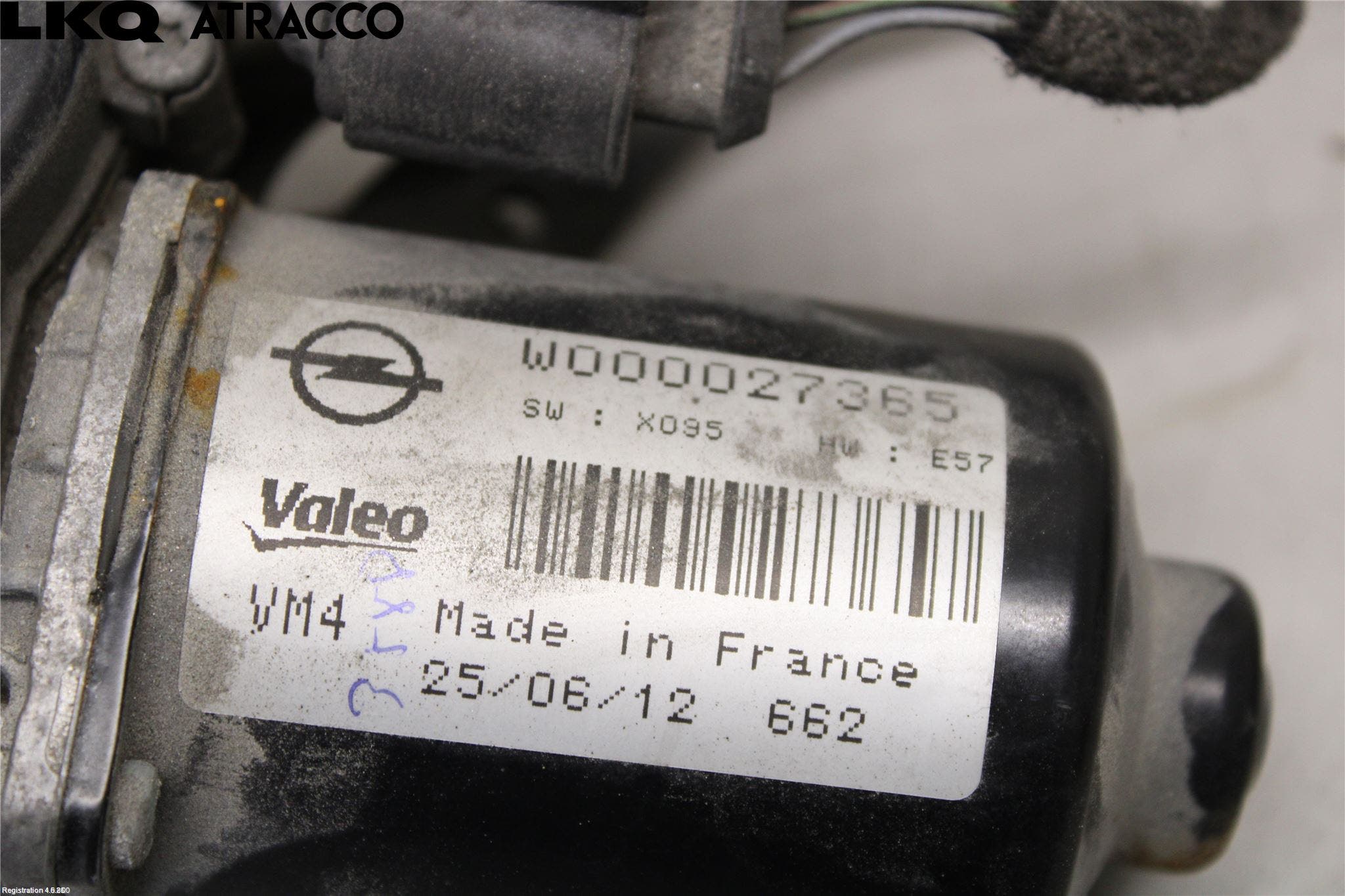 Opel ZAFIRA C 12-19 Viskermotor Frontrute