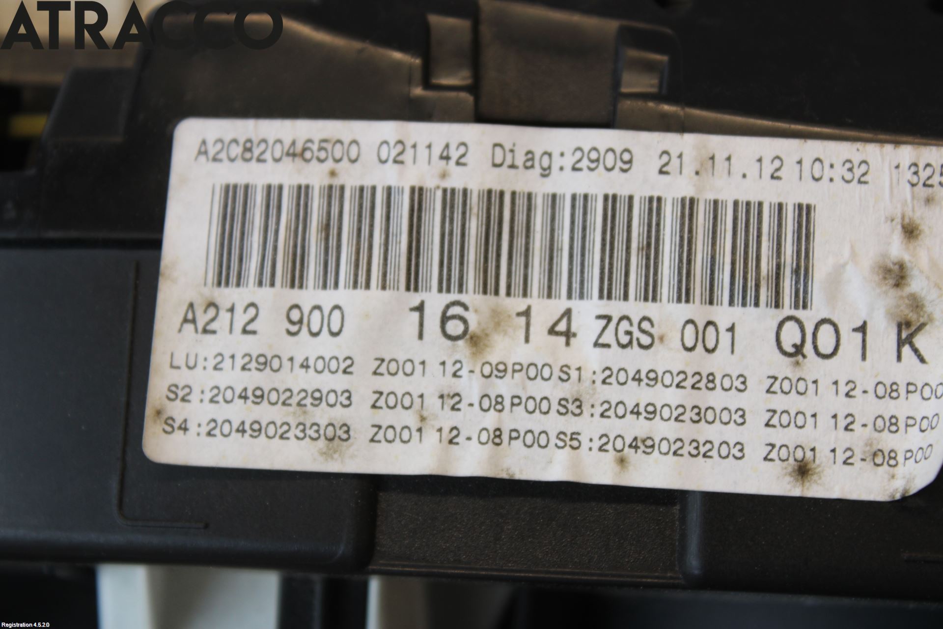 Mercedes-Benz MB E-KLASS (W212) 09-16 Instr Kombinert