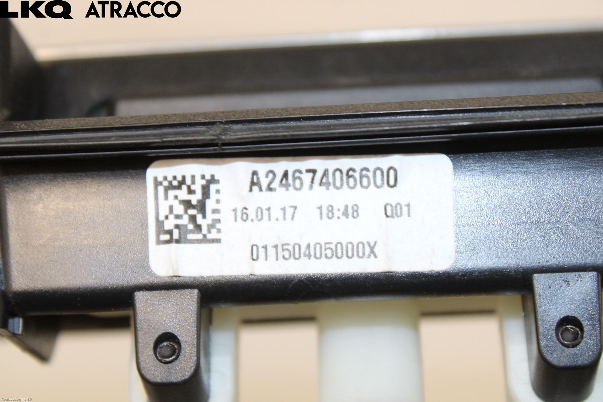 Mercedes-Benz MB B-KLASS (W246/W242) 12-19 Bakluke Handtak Ytre