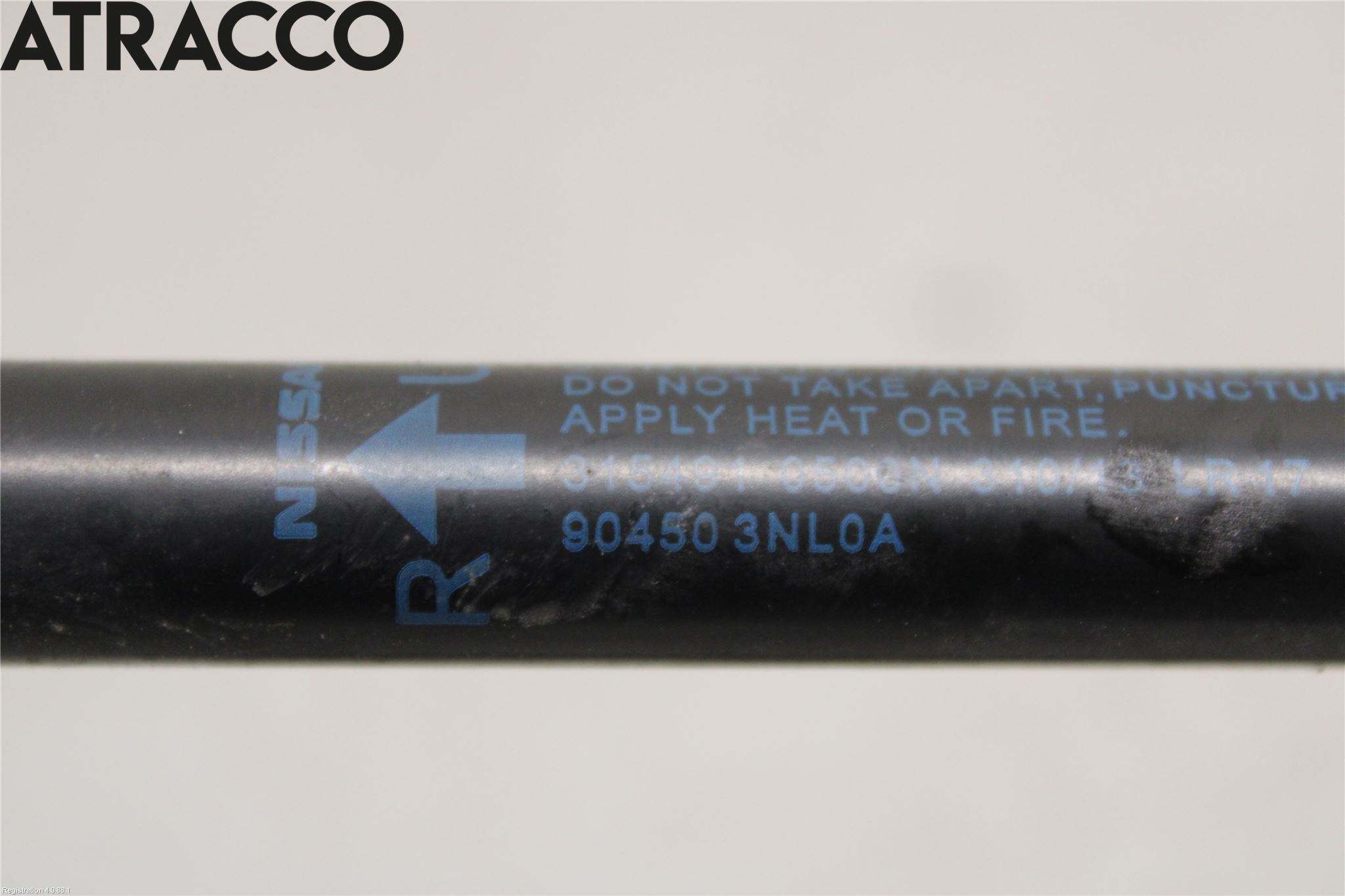 Nissan LEAF 11-17 Bakluke Demper-Gassfjær