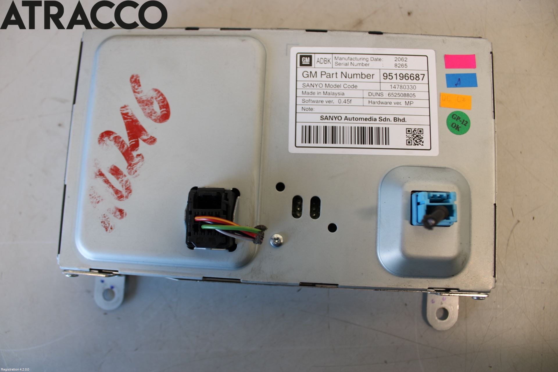 Opel ZAFIRA C 12-19 Multifunktionsdisplay