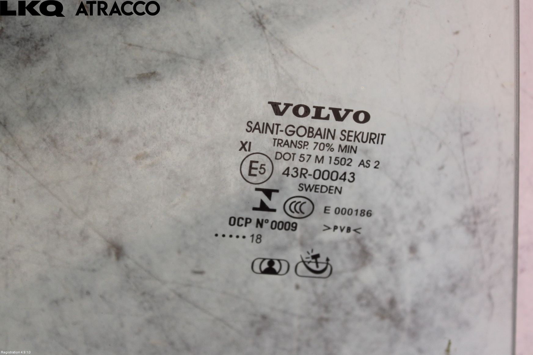 Volvo V60 14-18 Dørrute Bak Høyre 4Dørs