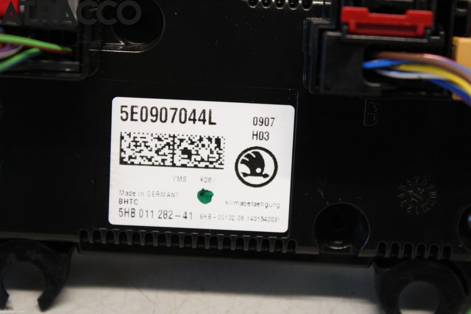 Skoda OCTAVIA (5E) 13-20 Varme Ac Betjening-Display