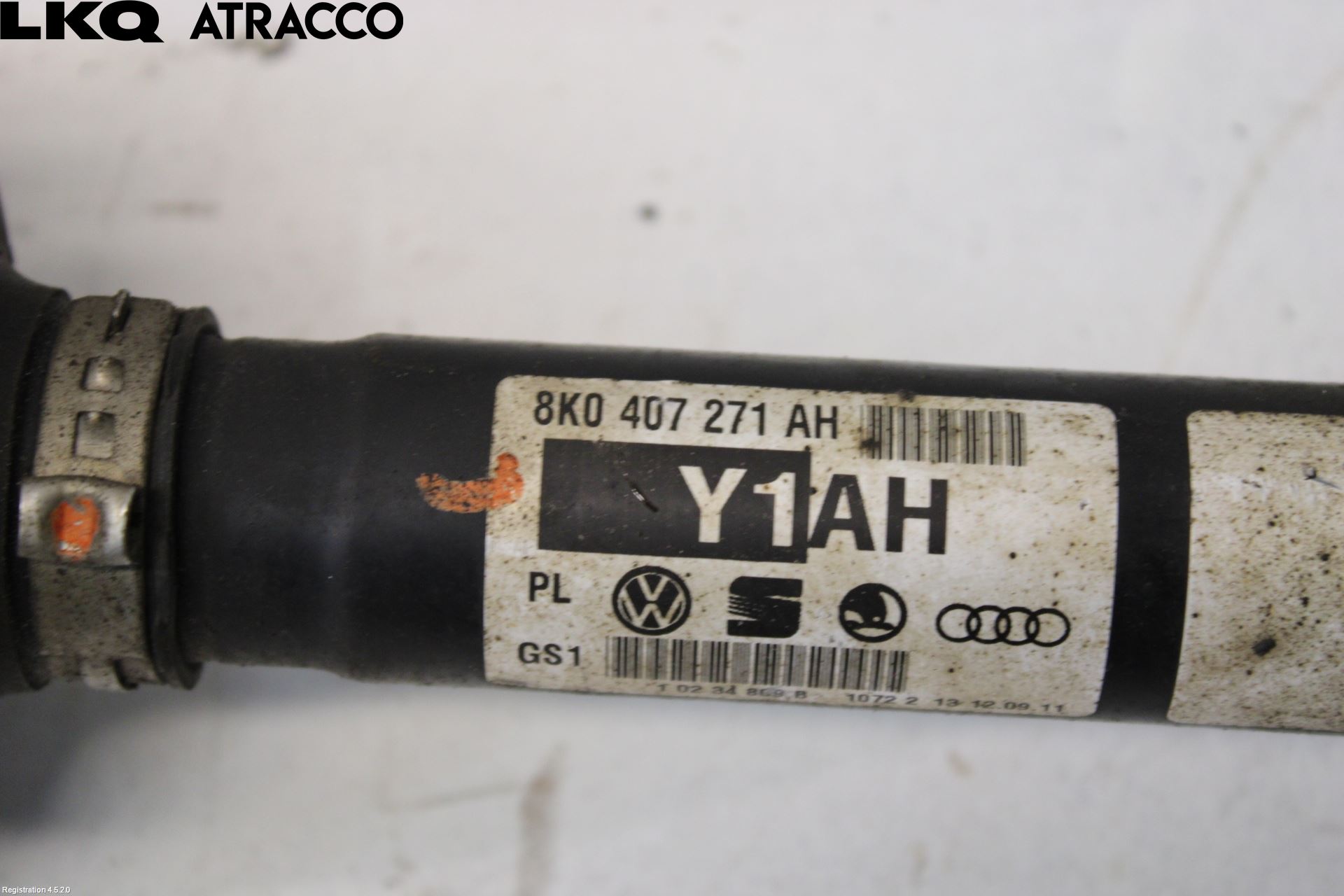 Audi S5 07- Drivaksel Foran Kompl Høyre